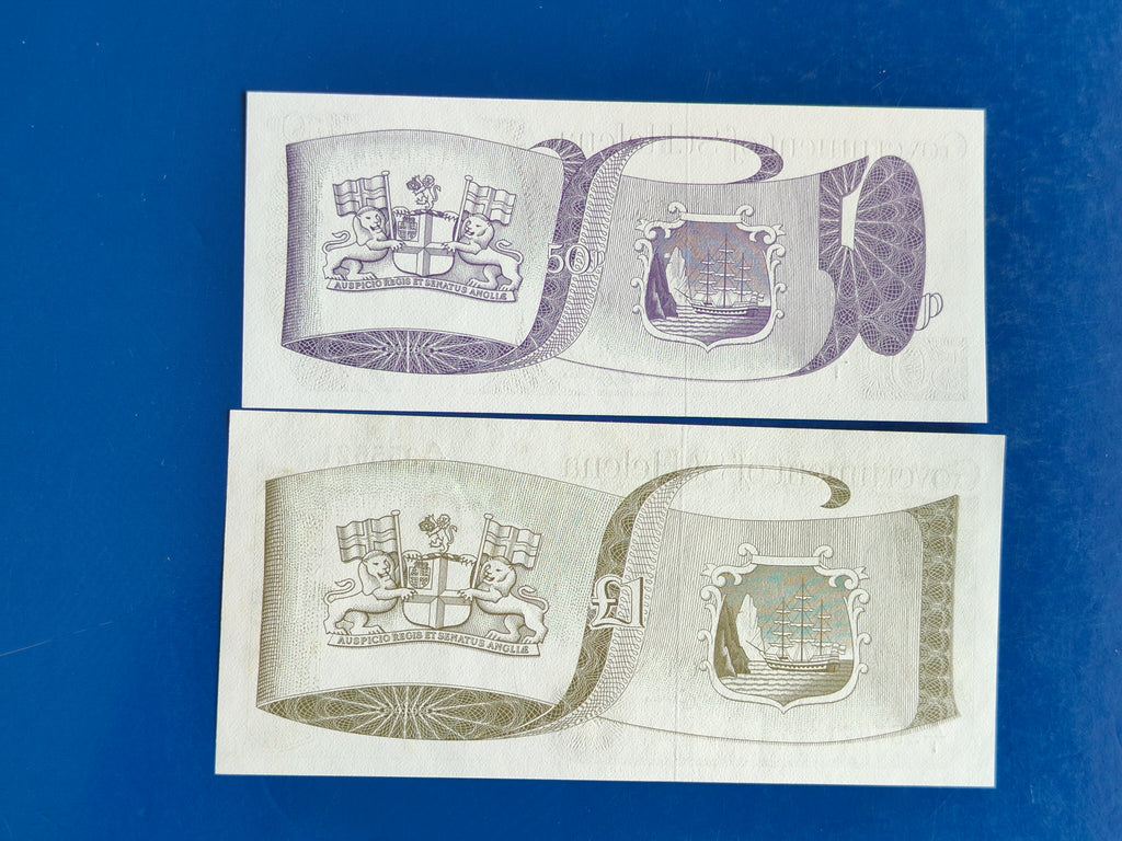 GOVERNMENT OF ST. HELENA 50 PENCE & 1 POUND SET