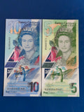 EASTERN CARIBBEAN CENTRAL BANK 5&10 DOLLARS SET