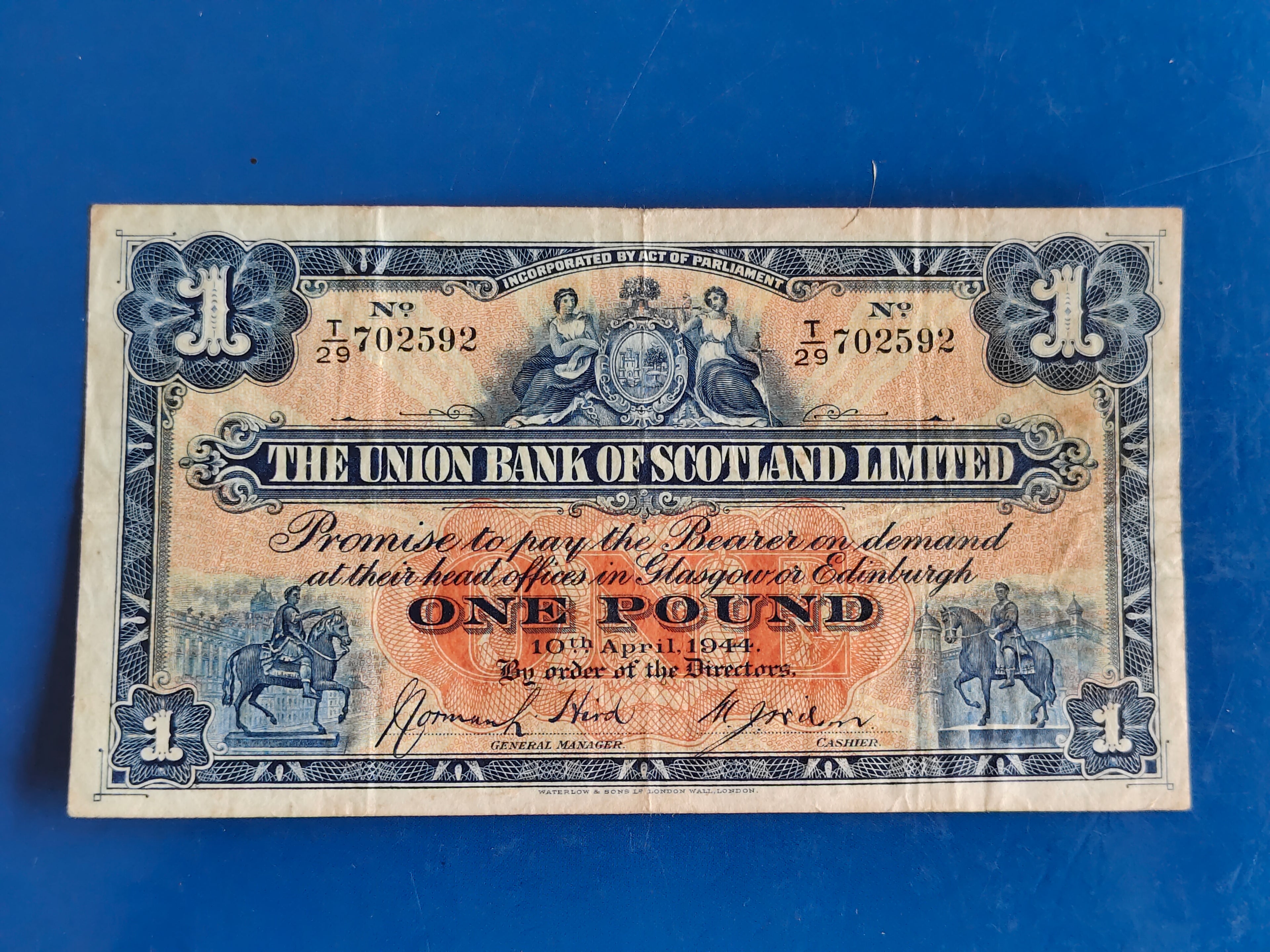 THE UNION BANK OF SCOTLAND LIMITED 1 POUND
