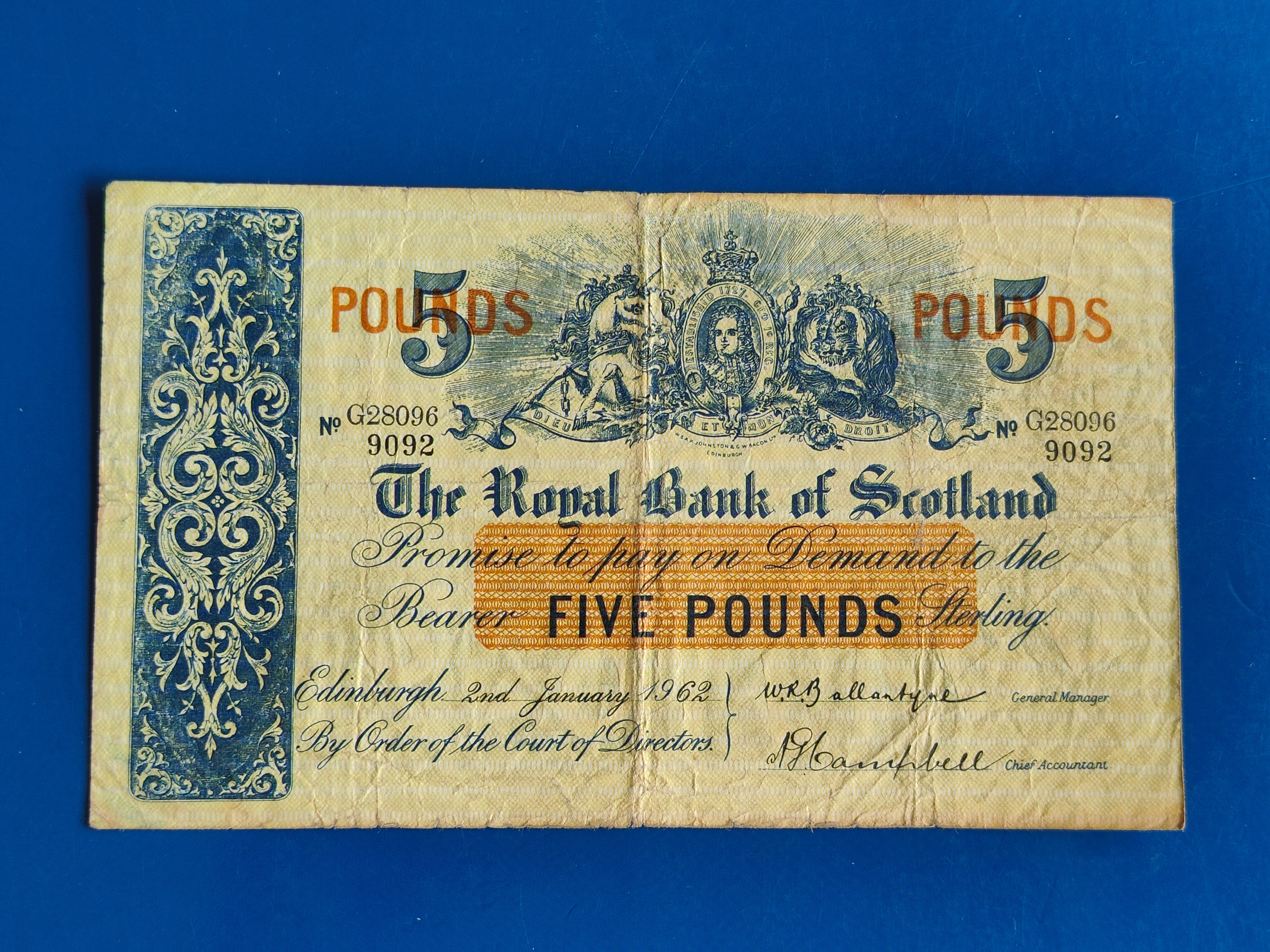 THE ROYAL BANK OF SCOTLAND 5 POUND