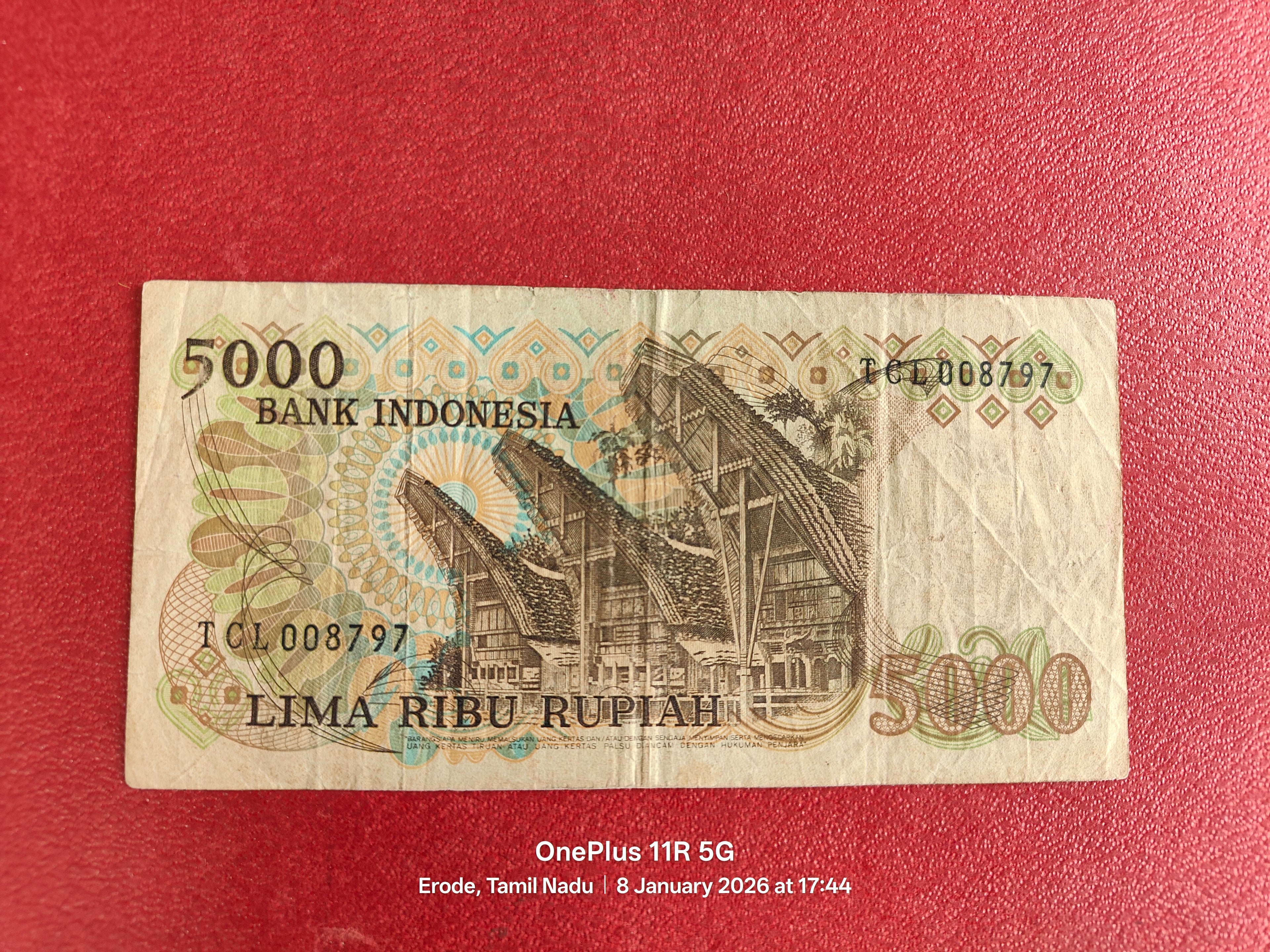 BANK INDONESIA 5000 RUPAIAH ( D-11 )