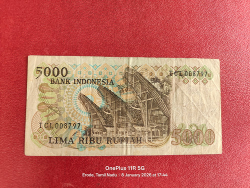 BANK INDONESIA 5000 RUPAIAH ( D-11 )