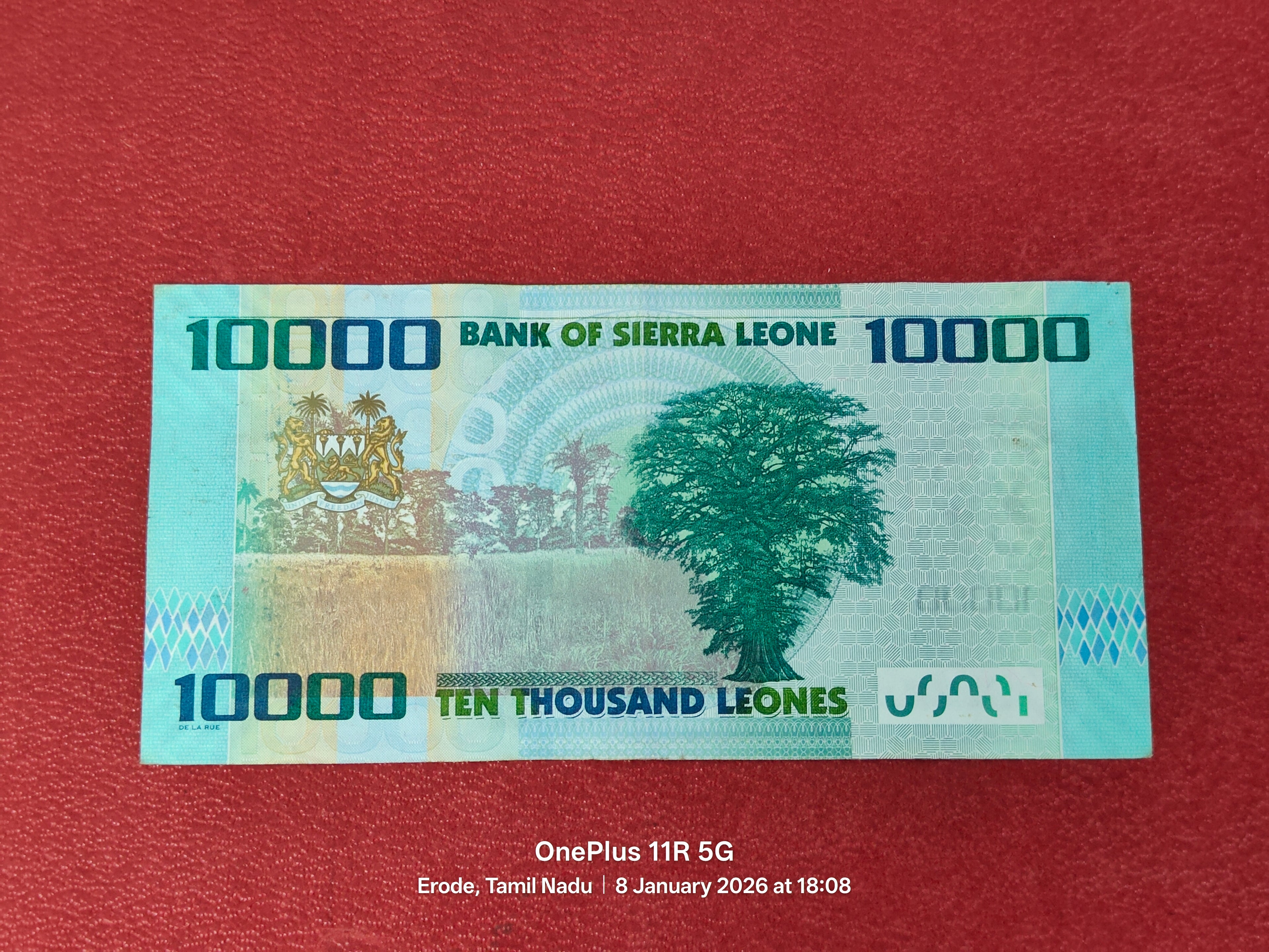 BANK OF SIERRA LEONE 10000 LEONES ( D17)