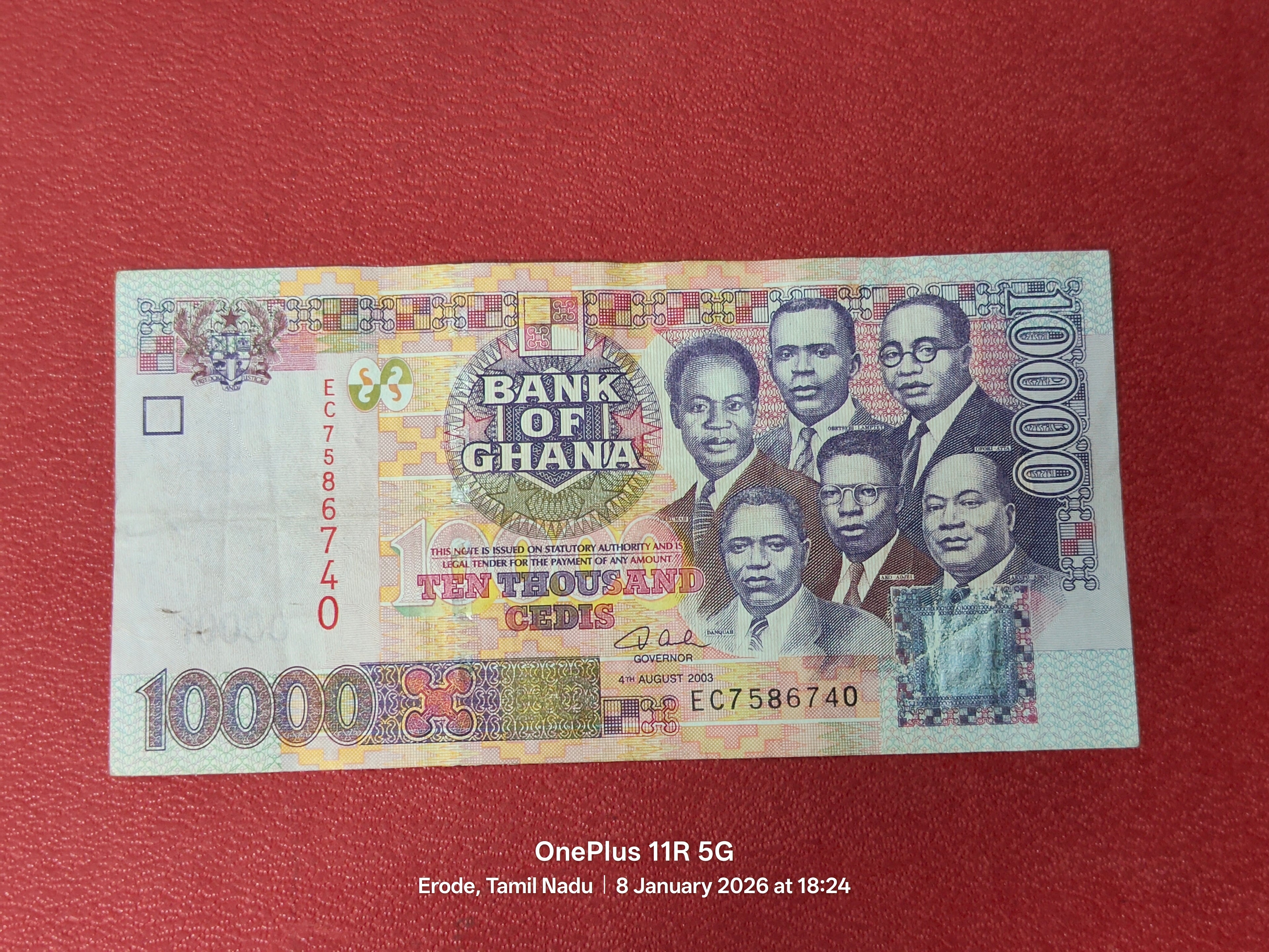 BANK OF GHANA 10000 CEDIS ( D27)