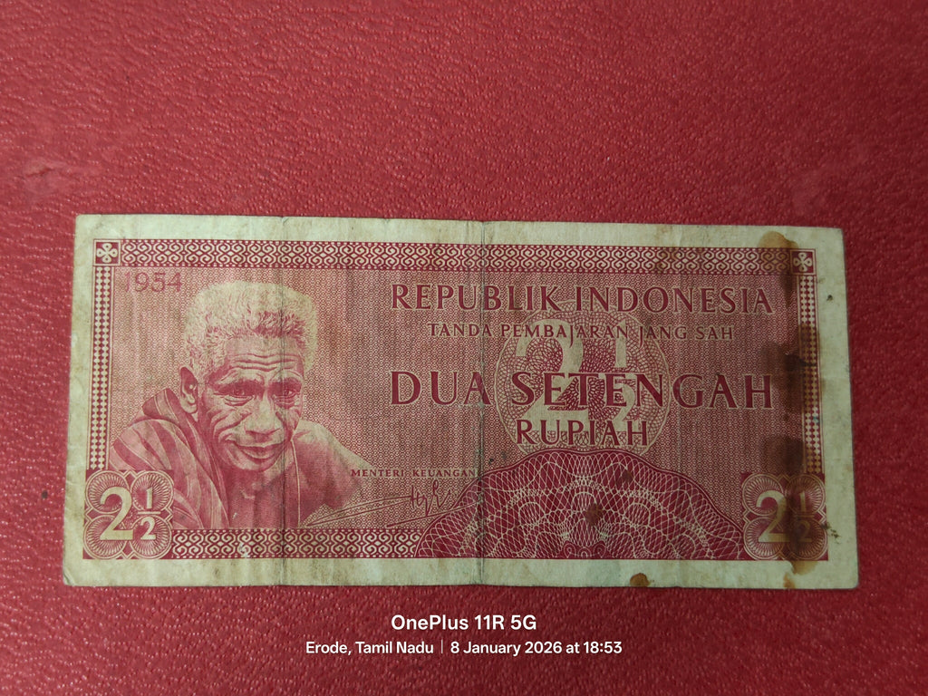 REPUBLIC INDONESIA 2 1/2 RUPIAH ( D 624 )