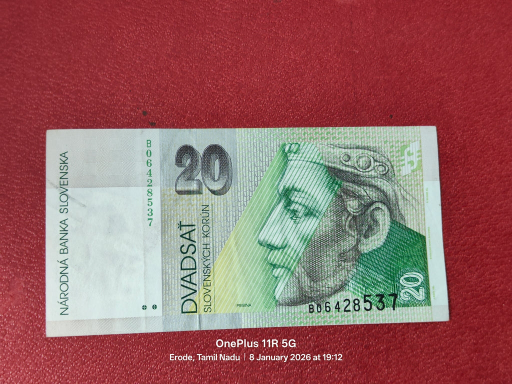 NATIONAL BANK OF SLOVAKIA 20 KORUN ( (D92 )