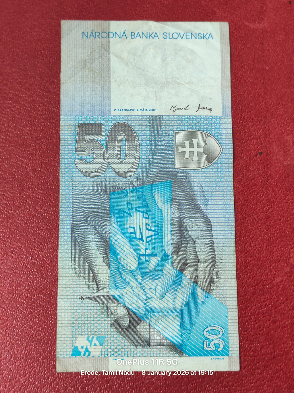 NATIONAL BANK OF SLOVAKIA 50 KORUN ( D 92 )