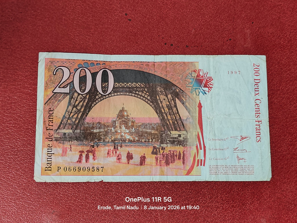 BANK OF FRANCE 200 FRANCS ( D108 )