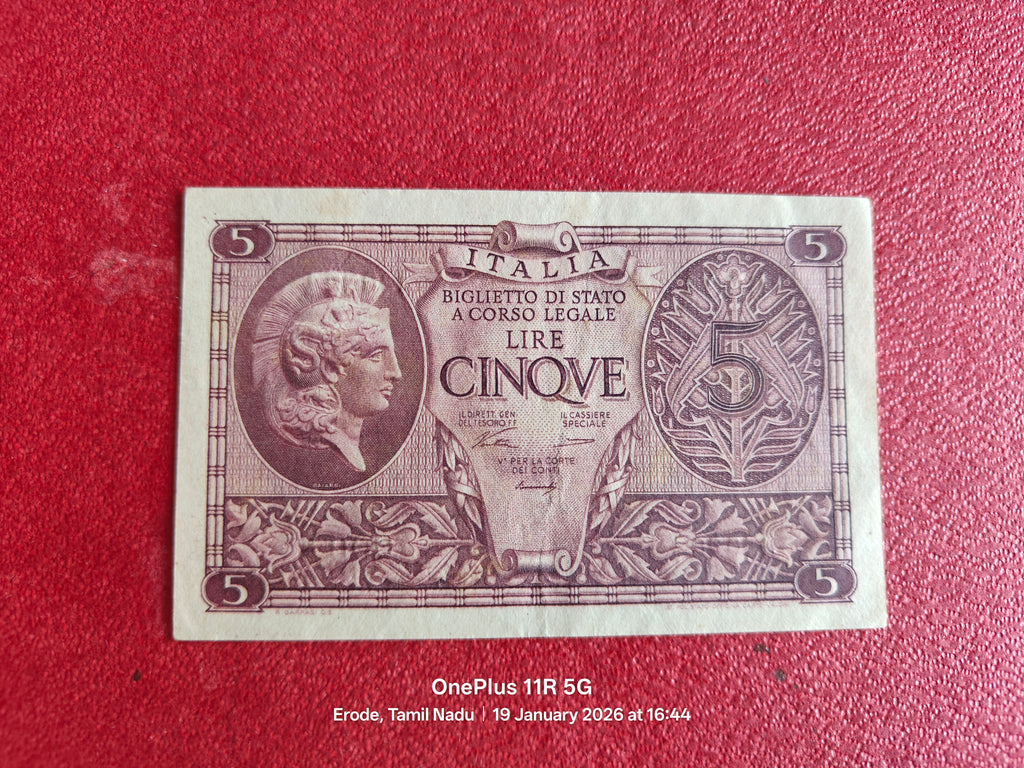 ITALY 5 LIRE ( D138 )