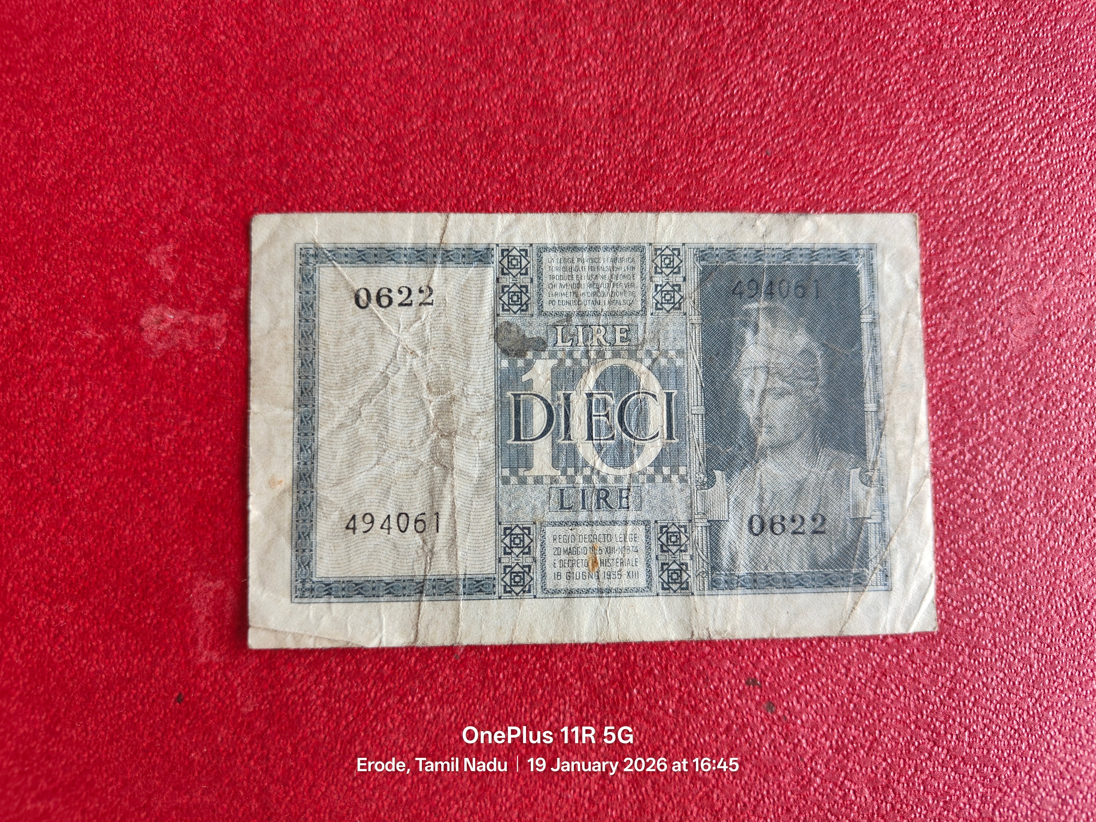 ITALY 10 LIRE ( D138 )