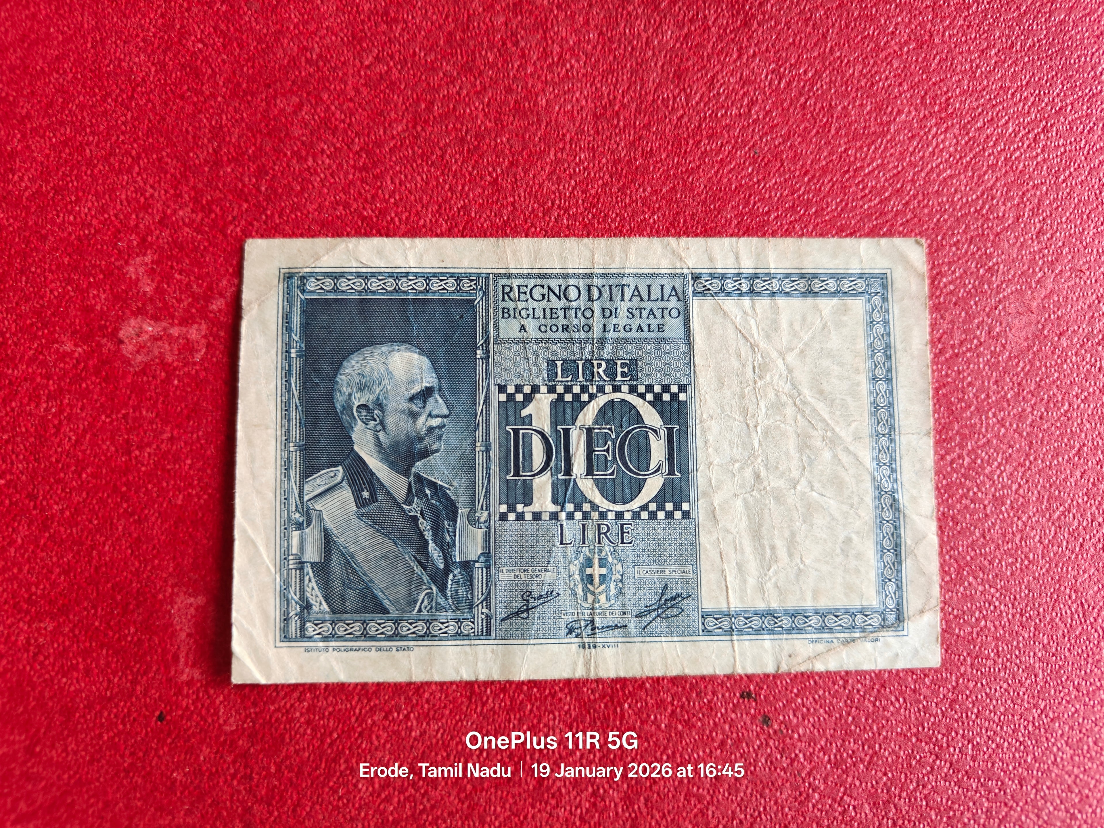 ITALY 10 LIRE ( D138 )