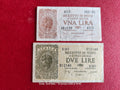 ITALY 1 LIRA & 2 LIRE SET ( D134 )