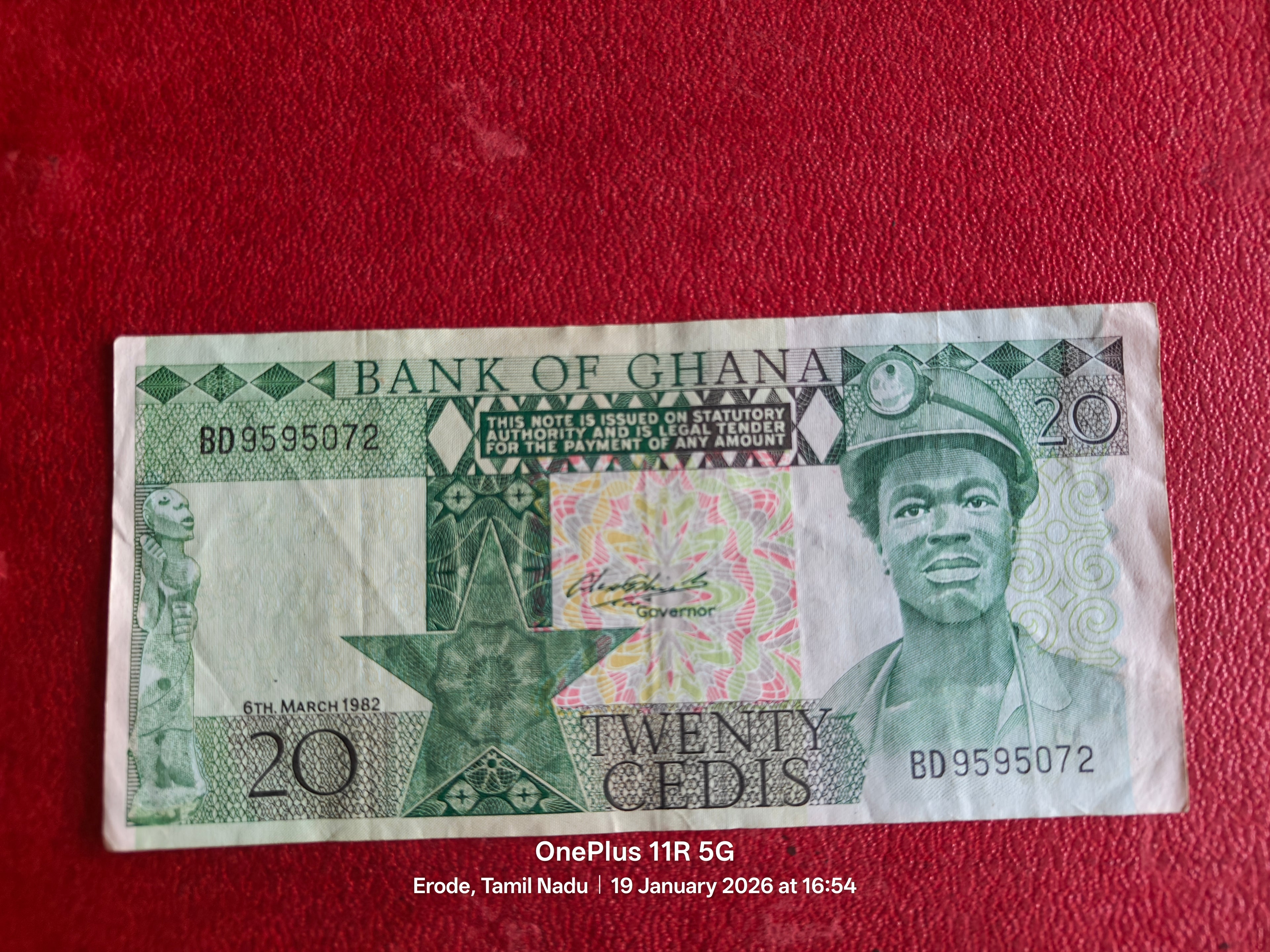BANK OF GHANA 20 CEDI ( D 39 )