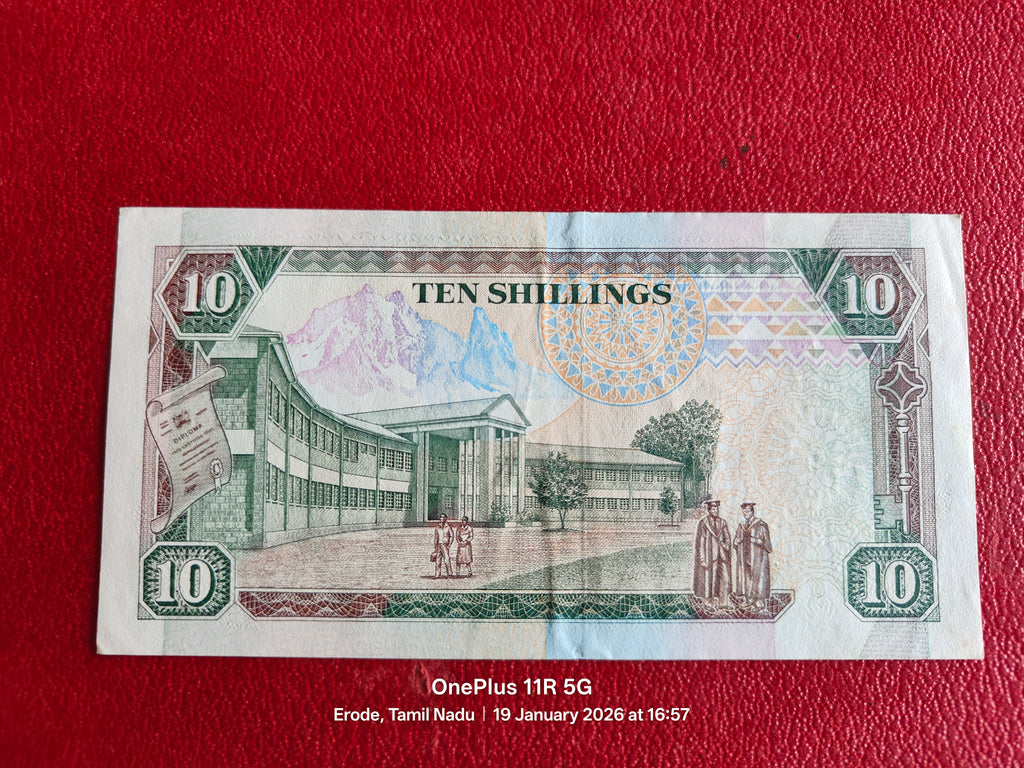 BANK OF KENYA 10 SHILLINGS ( D586 )