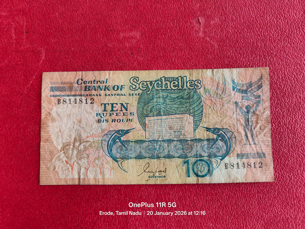 CENTRAL BANK OF SEYCHELLES 10 RUPEES ( D97 )
