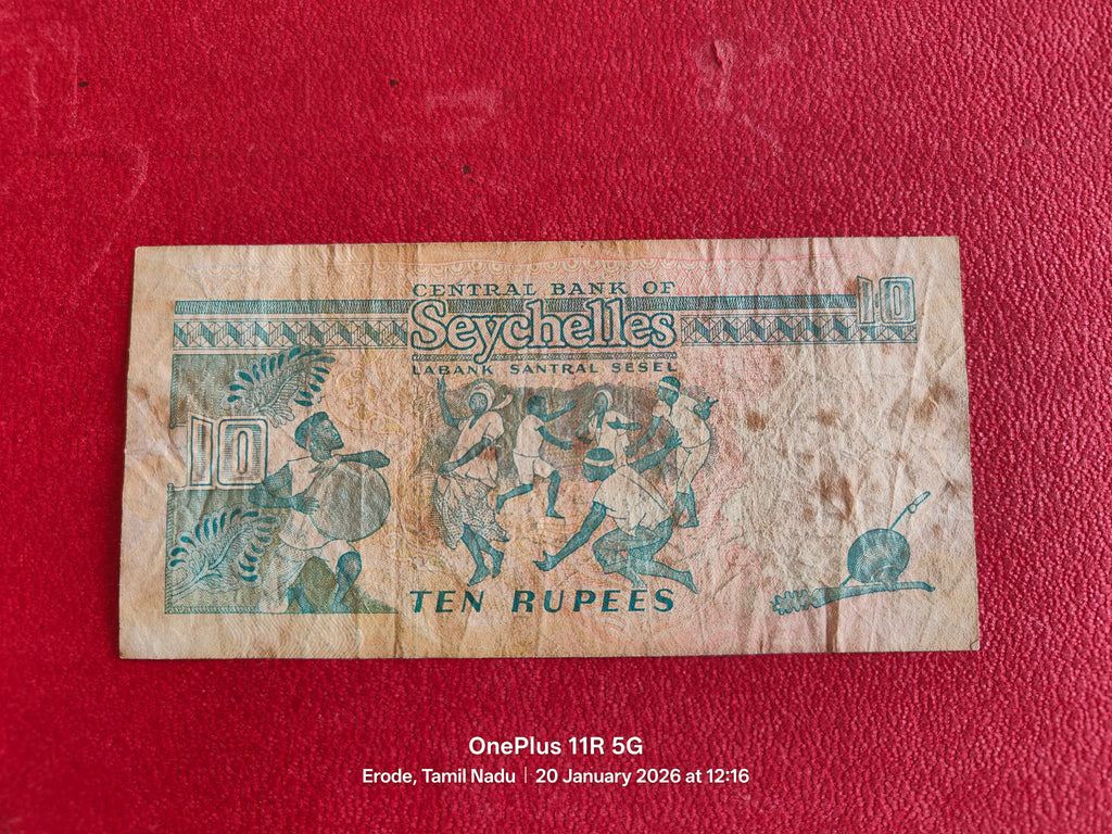 CENTRAL BANK OF SEYCHELLES 10 RUPEES ( D97 )
