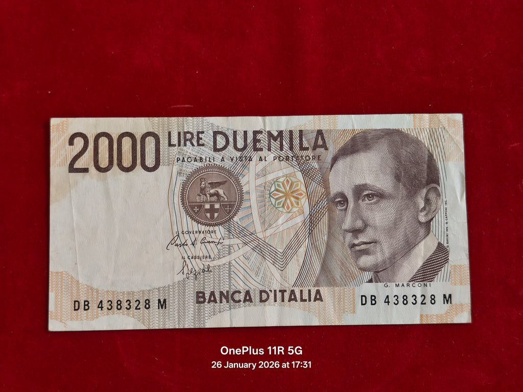 BANK OF ITALY 2000 LIRE ( D382 )