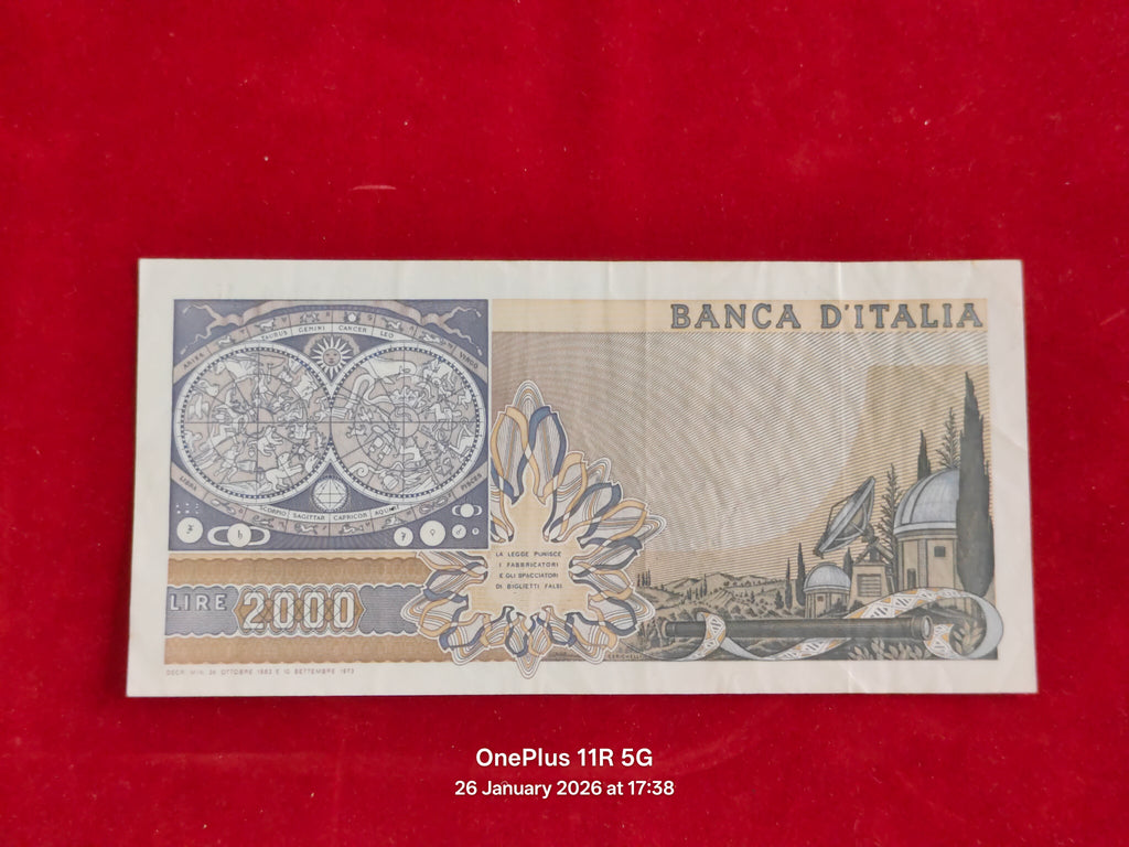 BANK OF ITALY 2000 LIRE ( D285 )