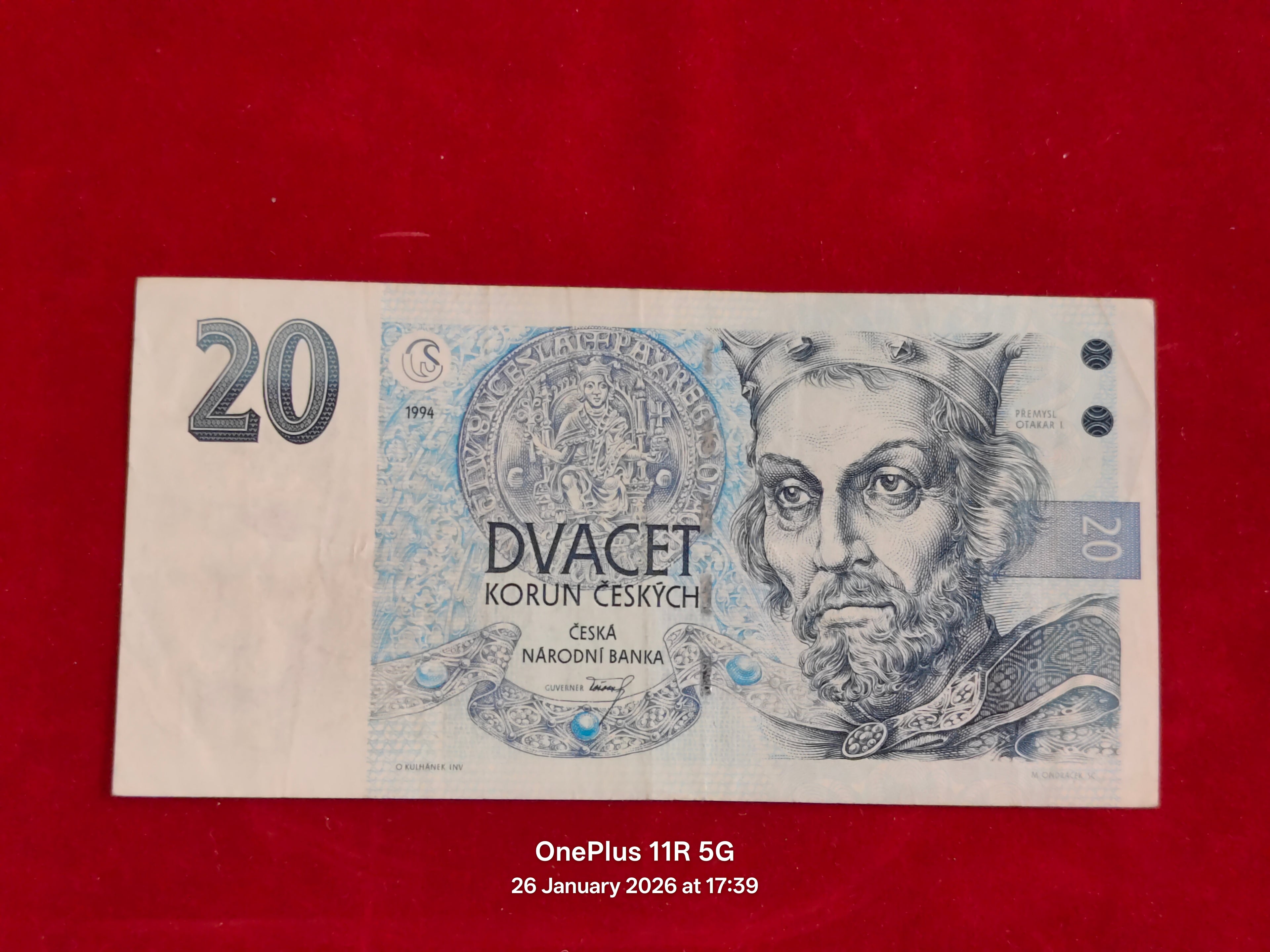 CZECH NATIONAL BANK 20 KORUN ( D299 )