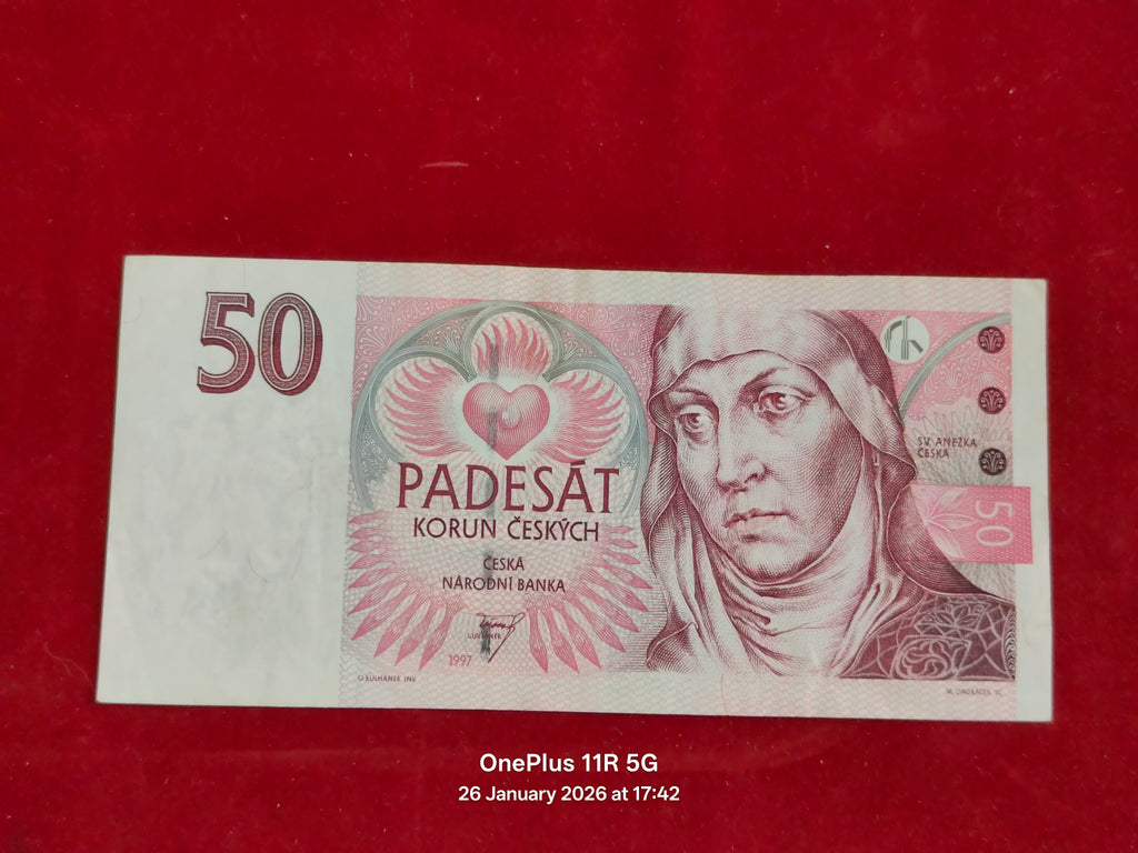CZECH NATIONAL BANK 50 KORUN ( D343 )