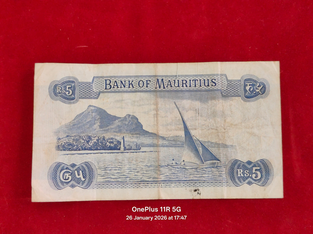 BANK OF MAURITIUS 5 RUPEES ( C925 )
