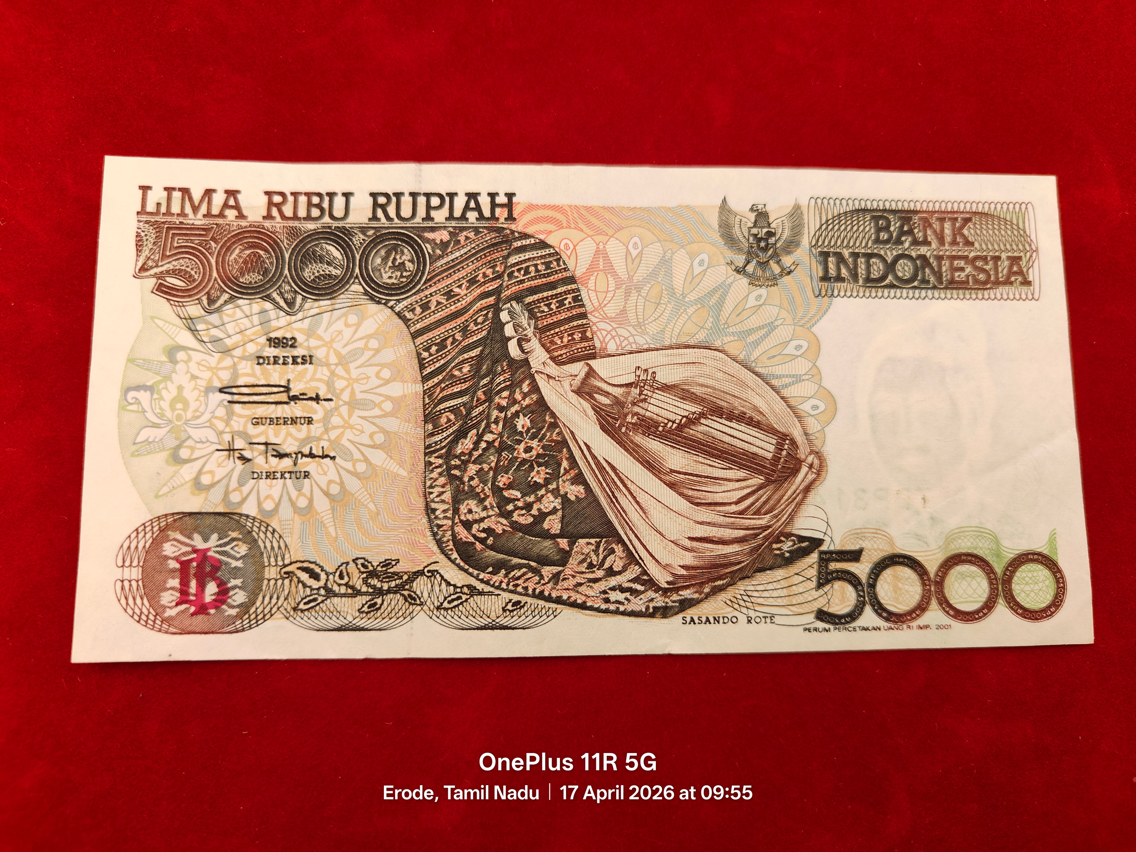 BANK INDONESIA 5000 RUPIAH (D 44)