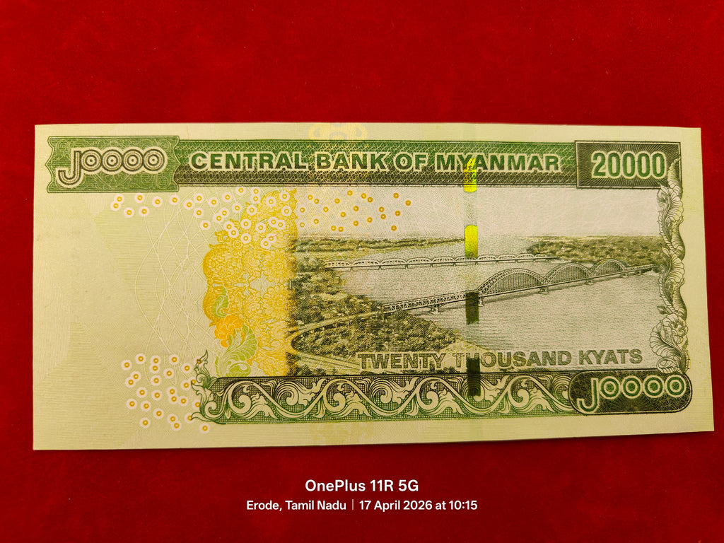 CENTRAL BANK OF MYANMAR 20000 KYATS (C 169)