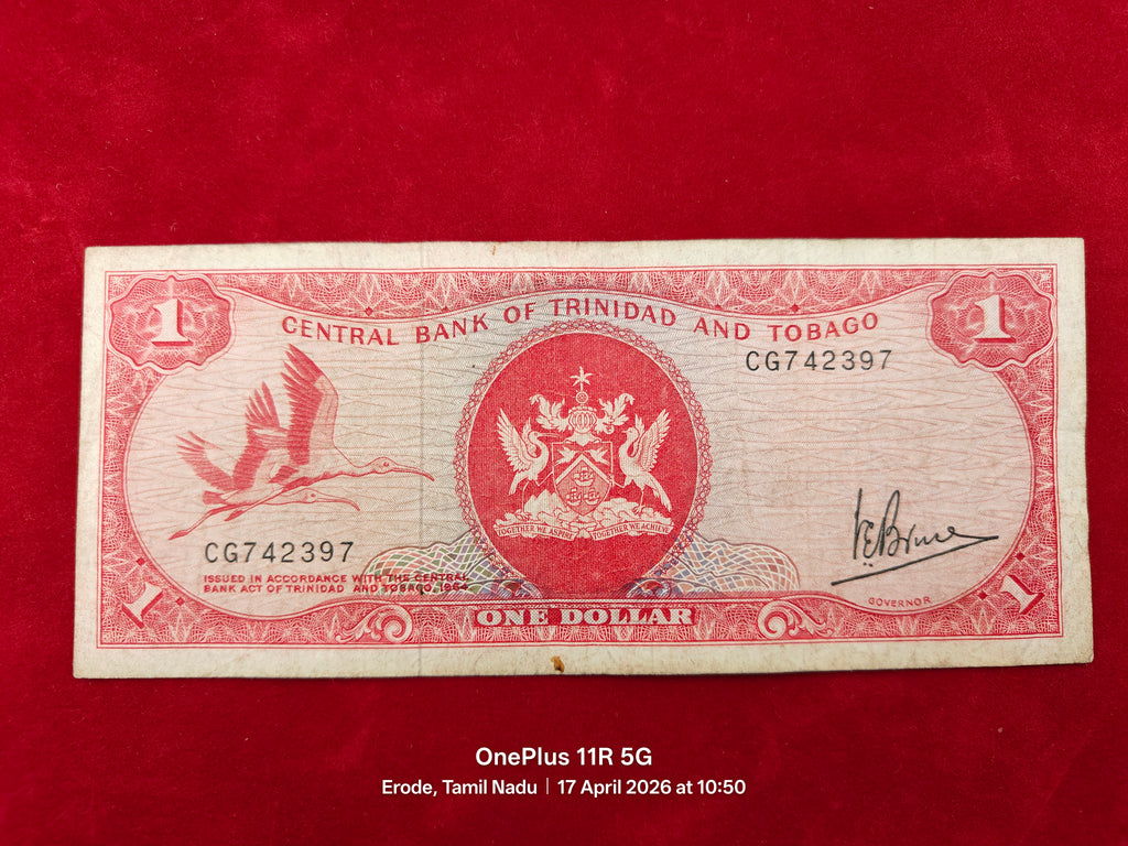 CENTRAL BANK OF TRINIDAD AND TOBAGO 1 DOLLARS (D 33)
