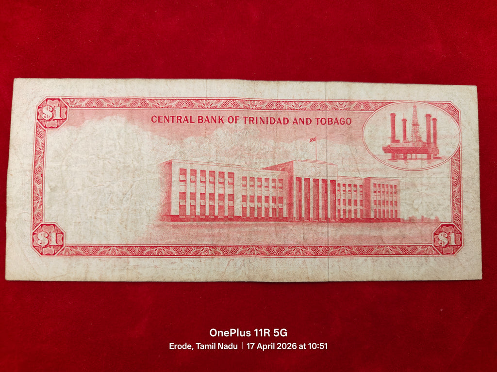 CENTRAL BANK OF TRINIDAD AND TOBAGO 1 DOLLARS (D 33)