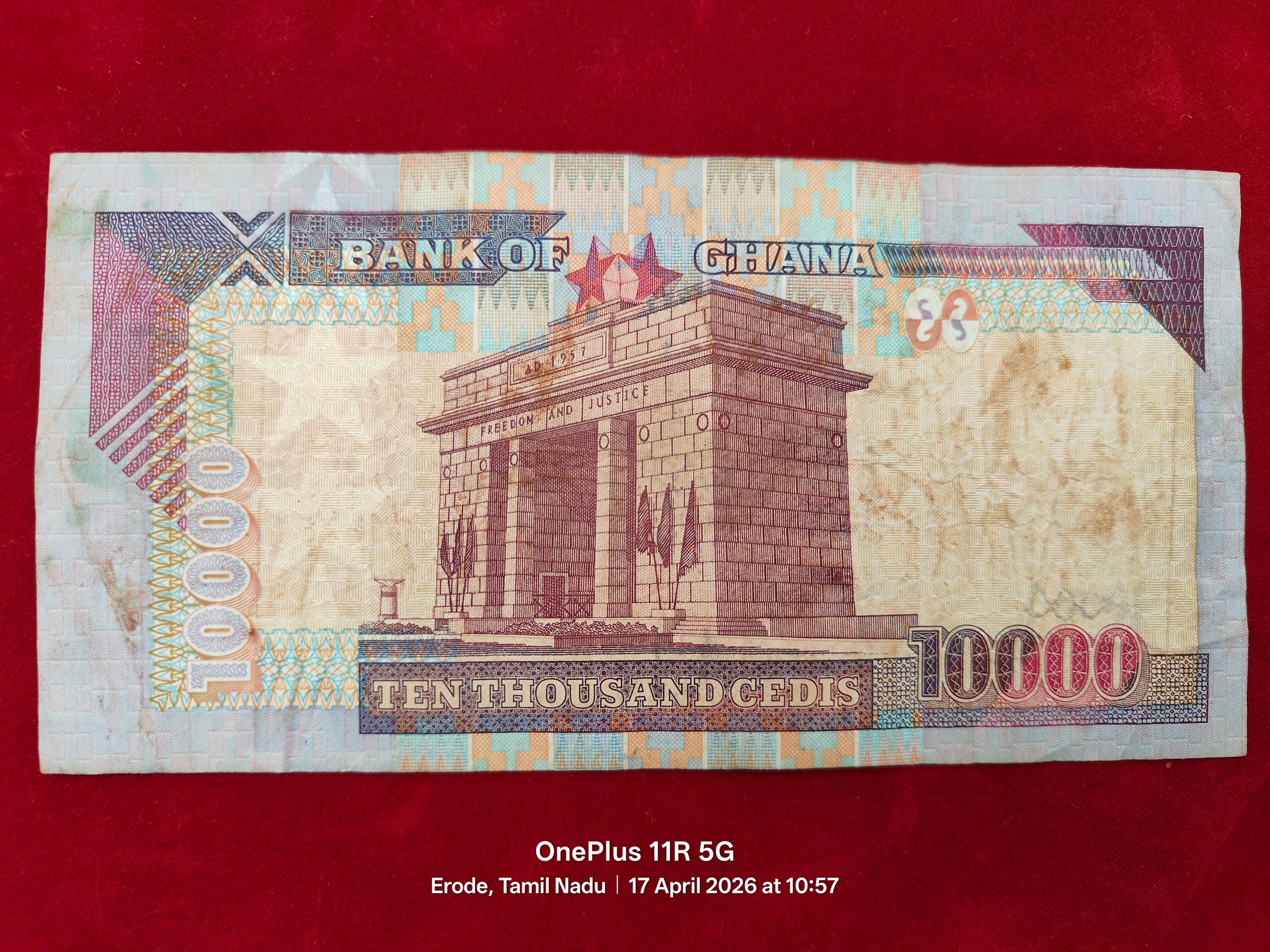 BANK OF GCHANA 10000 CEDIS (C985)