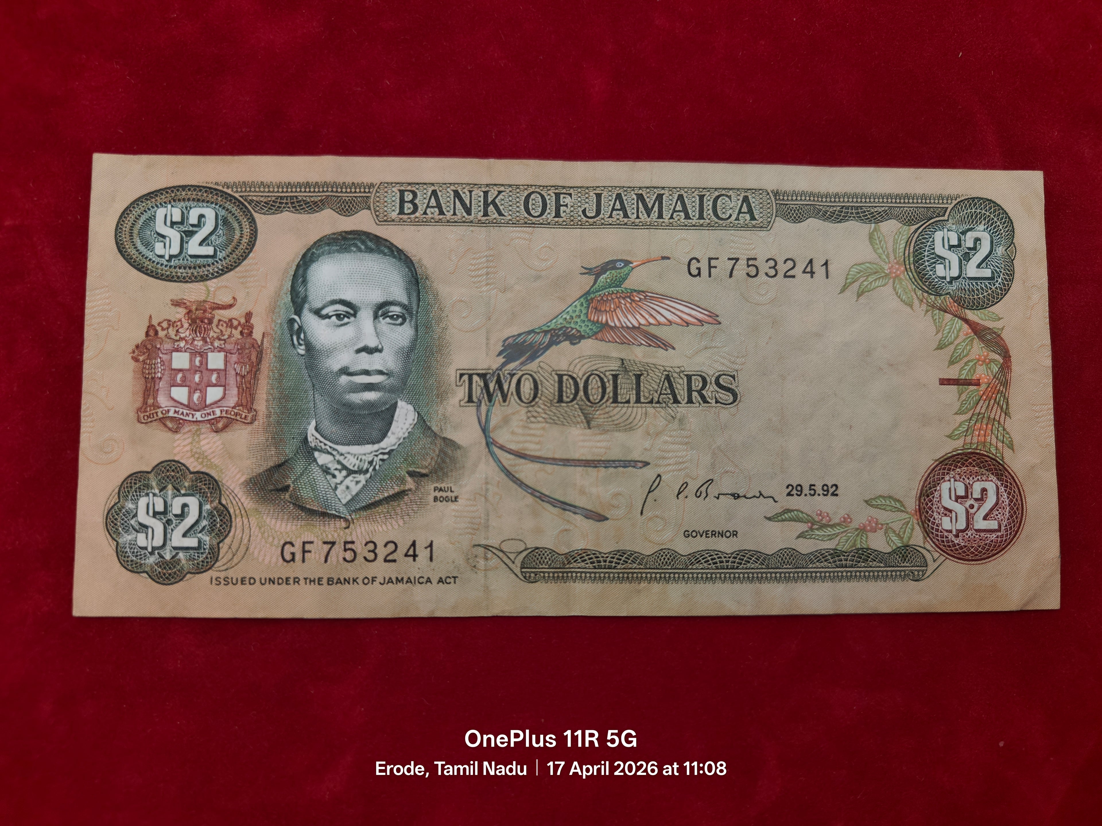 BANK OF JAMAICA 2 DOLLAR (C502)