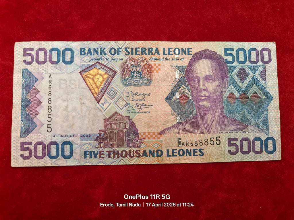 BANK OF SIERRA LEONE 5000 LEONES (497)