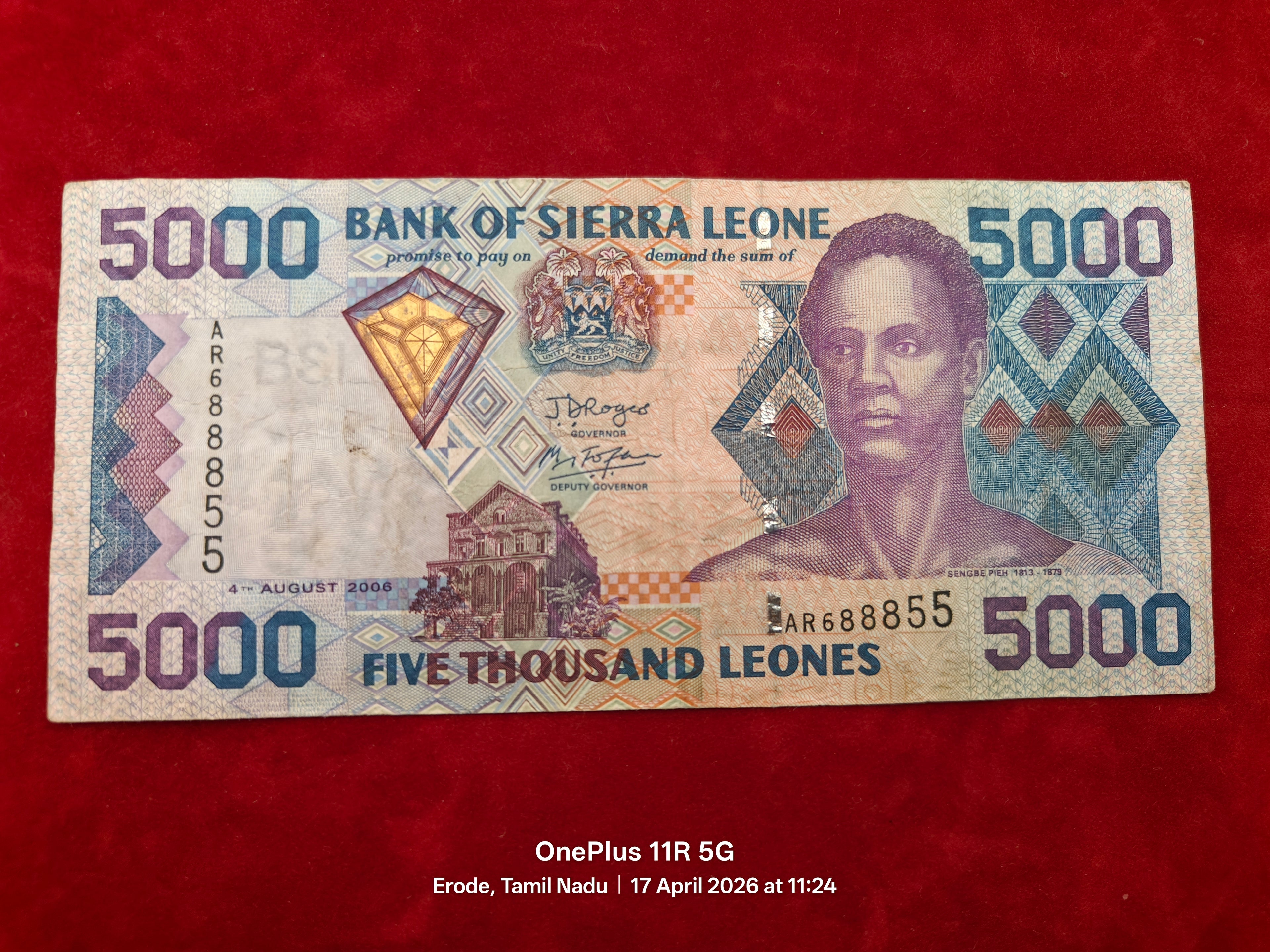 BANK OF SIERRA LEONE 5000 LEONES (497)