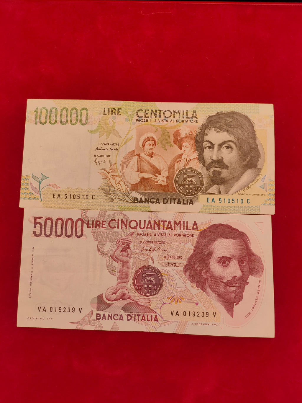BANK OF ITALY 100000,5000 LIRE (290/653)
