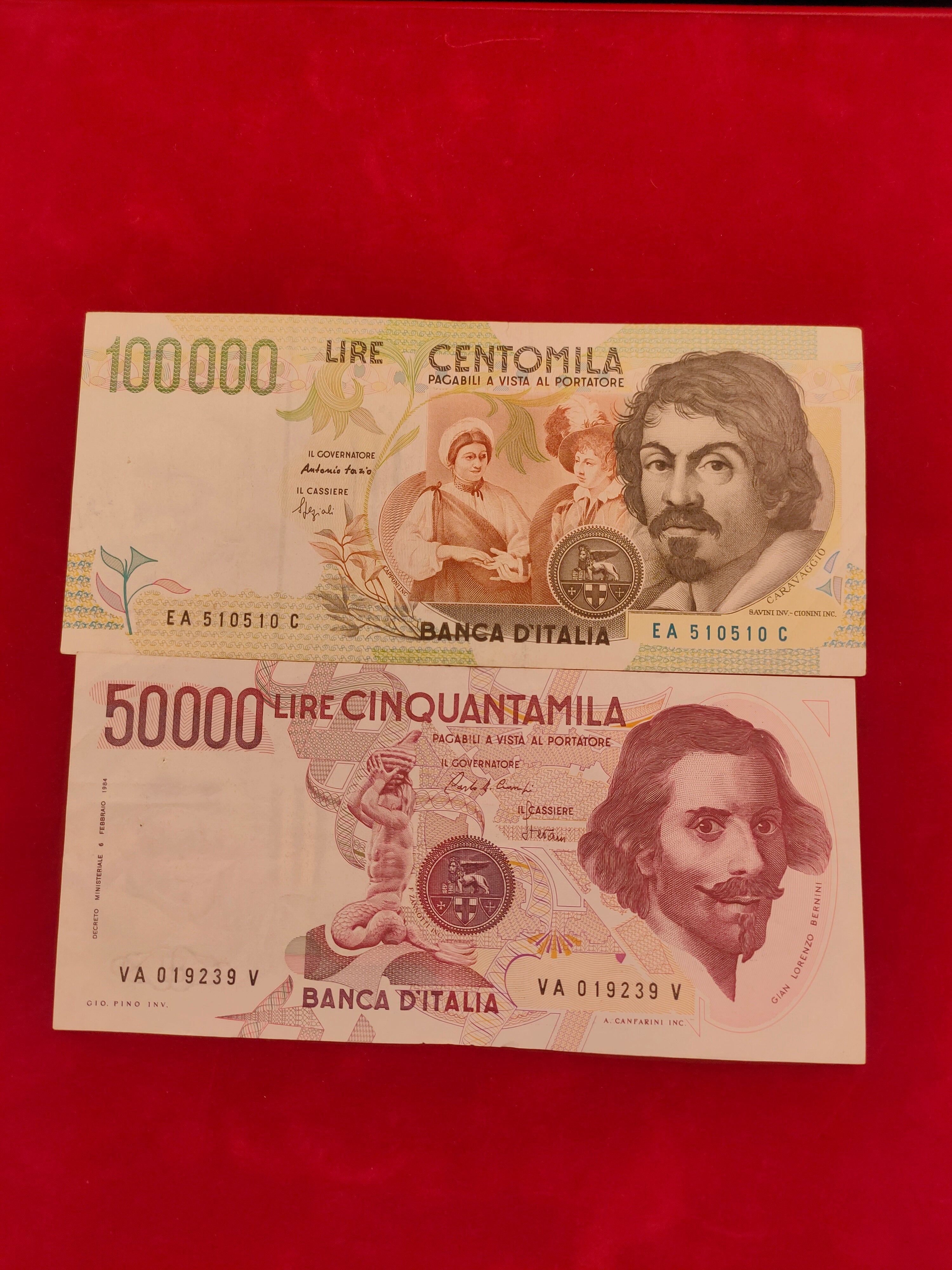 BANK OF ITALY 100000,5000 LIRE (290/653)