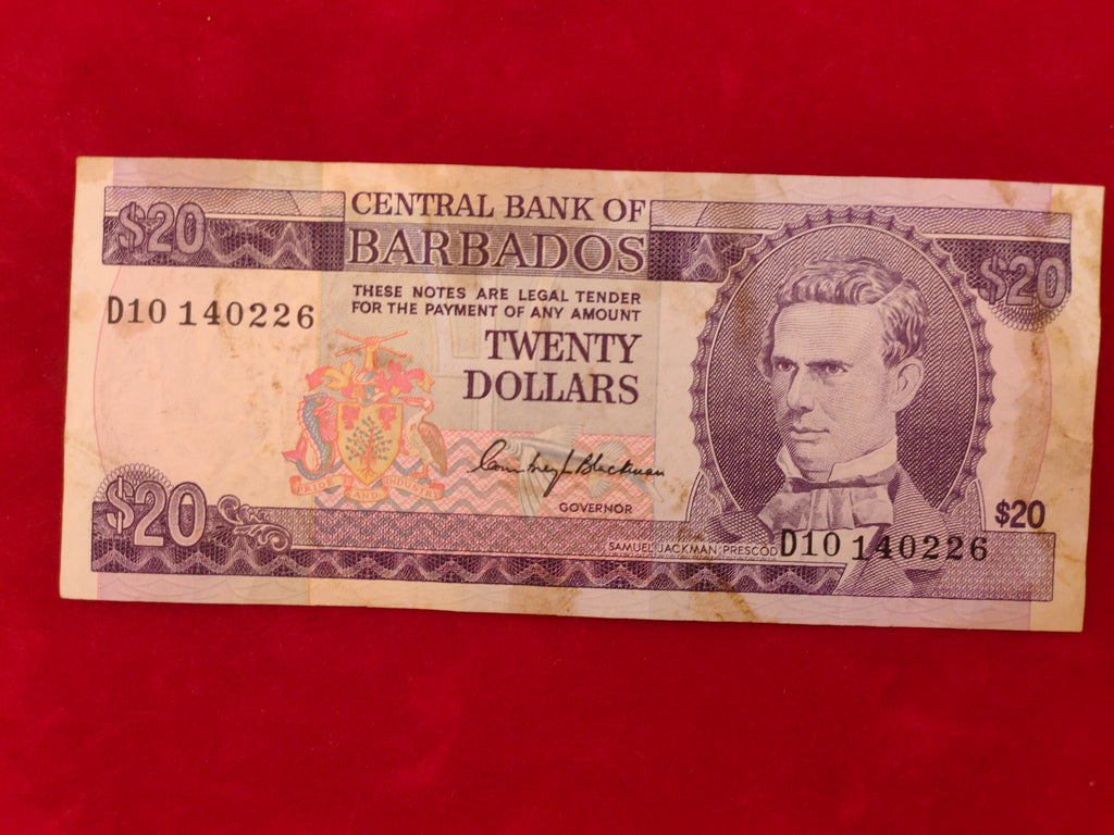 CENTRAL BANK OF BARBADOS 20 DOLLARS (183)