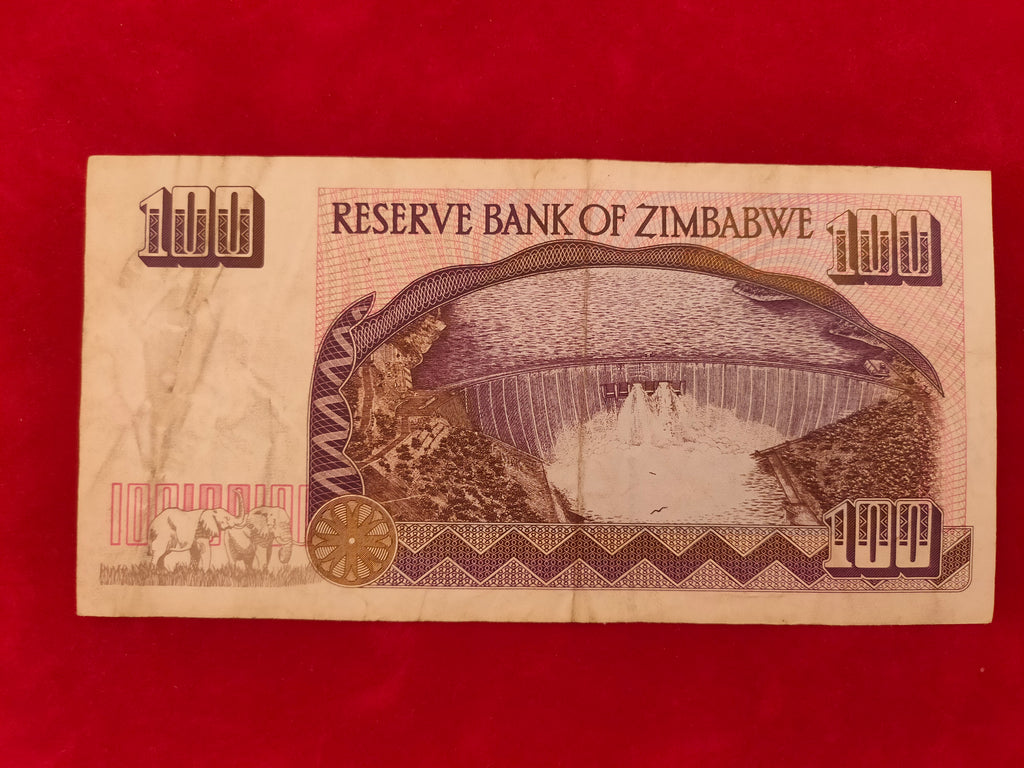 RESERVE BANK OF ZIMBABWE 100 DOLLARS (C368)