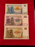 RESERVE BANK OF ZIMBABWE 20,100,50 DOLLARS (C364)