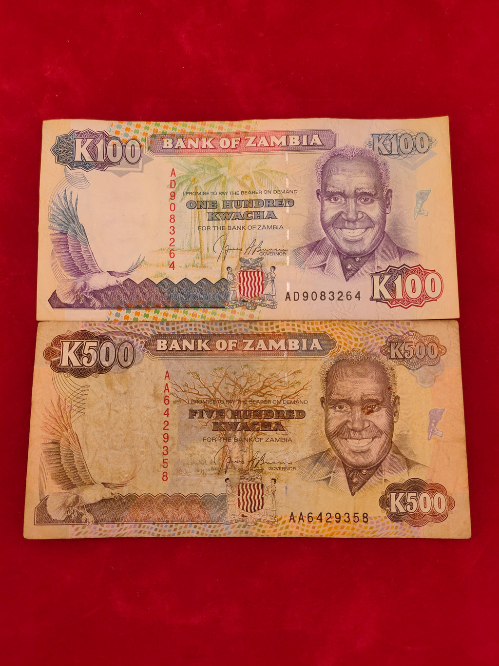 BANK OF ZAMBIA 100,500 KWACHA (1081)
