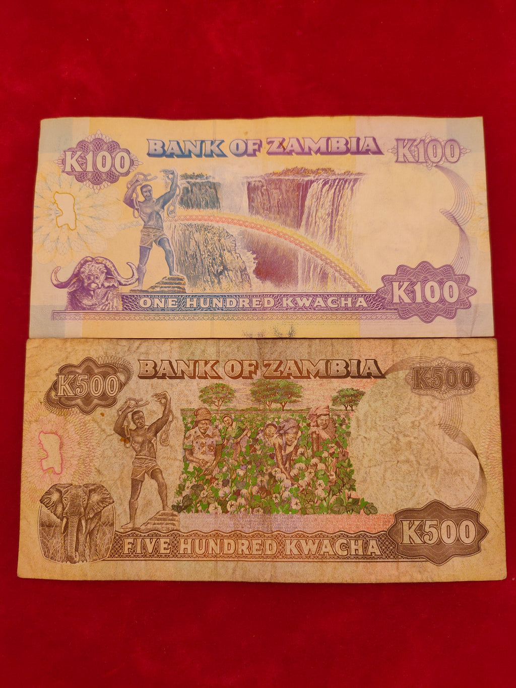 BANK OF ZAMBIA 100,500 KWACHA (1081)