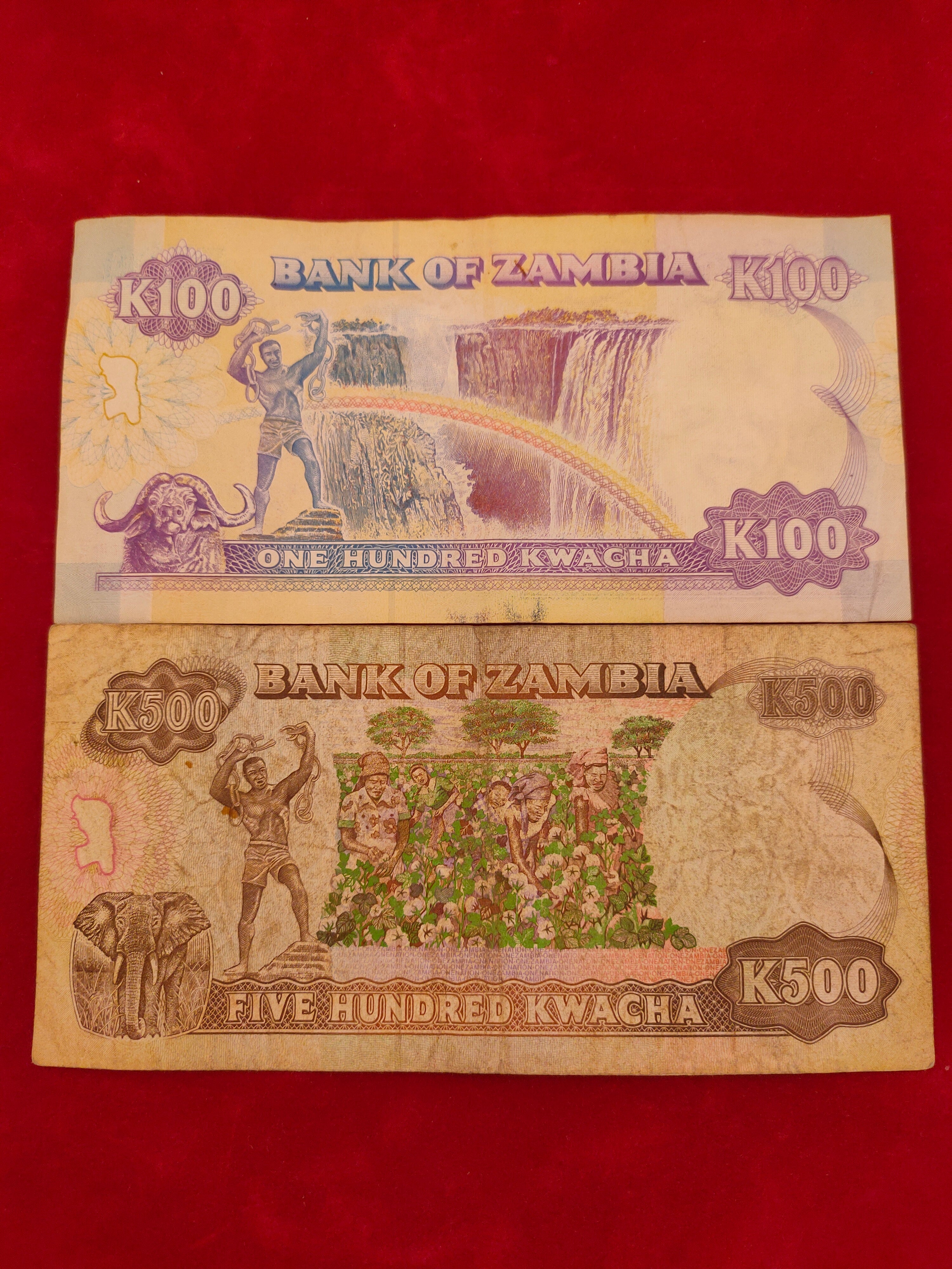 BANK OF ZAMBIA 100,500 KWACHA (1081)