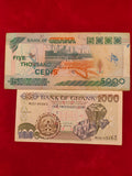BANK OF GHANA 1000,5000 CEDIS(C525)