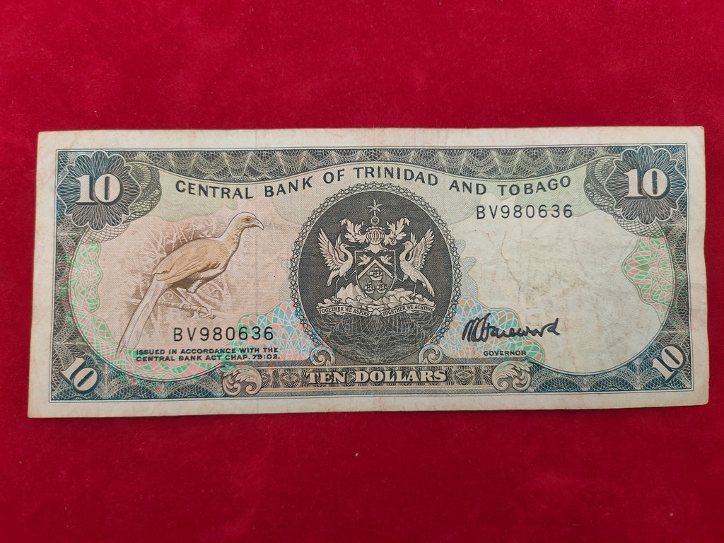CENTRAL BANK OF TRINIDAD AND TOBAGO 10 DOLLARS (D233)