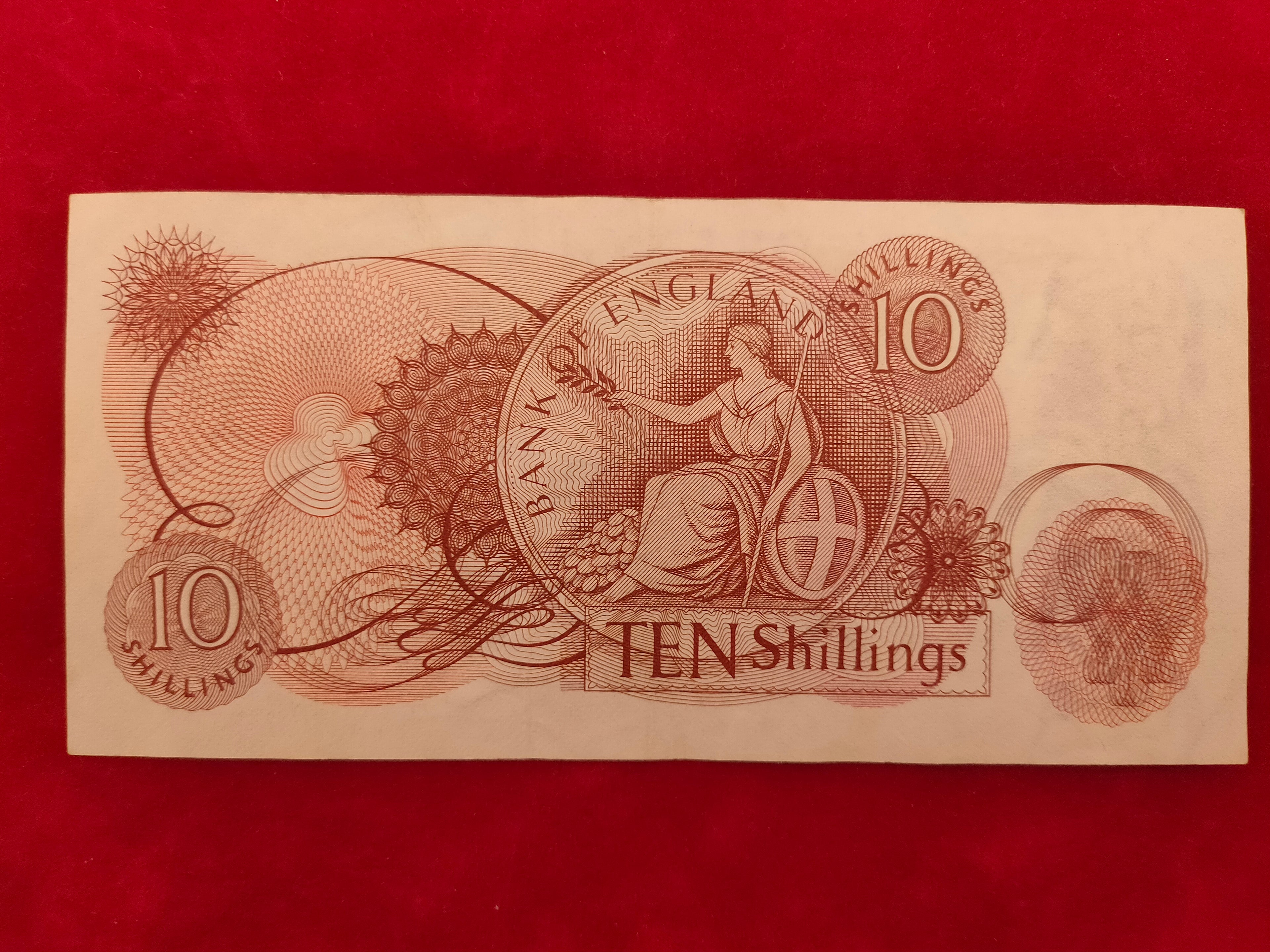 BANK OF ENGLAND 10 SHILLING (y298)