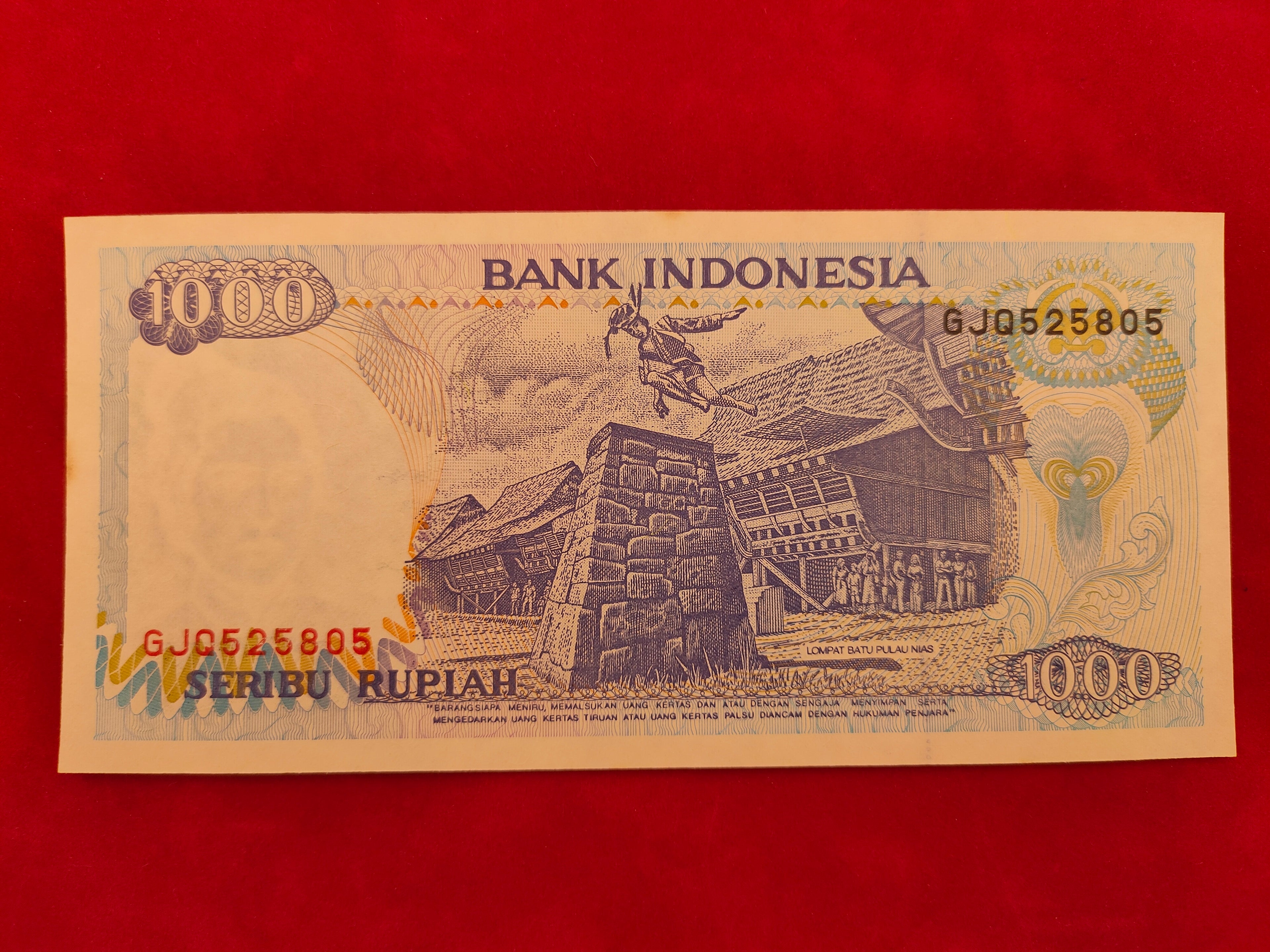 BANK INDONESIA 1000 RUPIAH (D557)