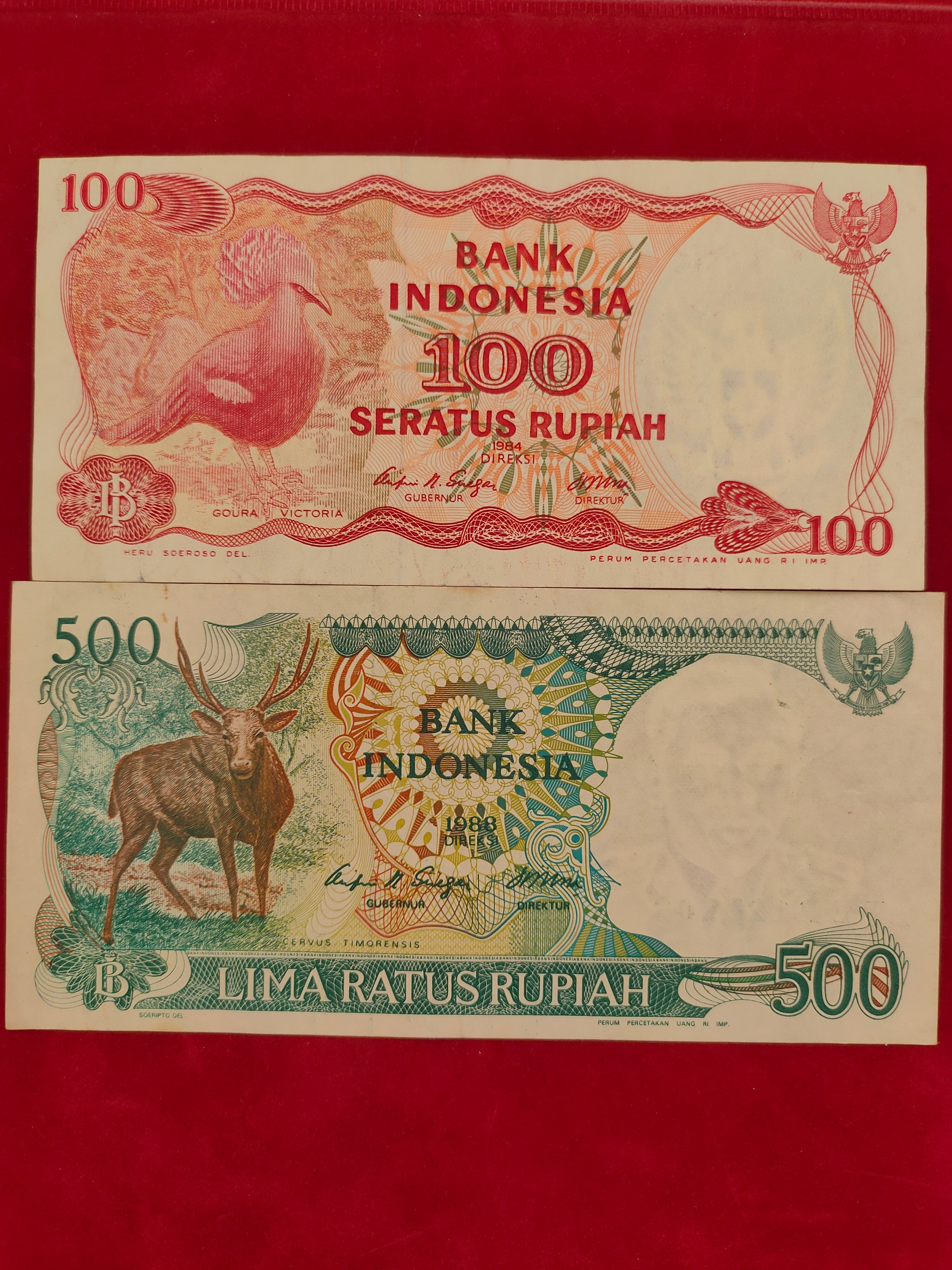 BANK OF INDONESIA 100,500,1000,20000 RUPIAH (D553)