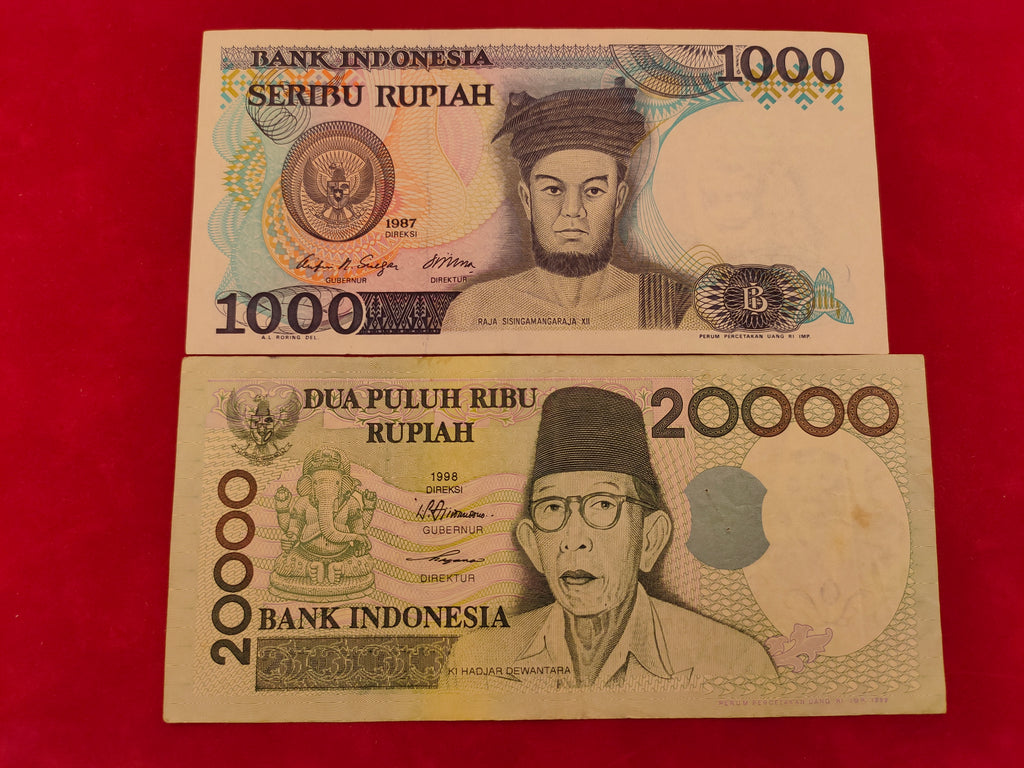 BANK OF INDONESIA 100,500,1000,20000 RUPIAH (D553)