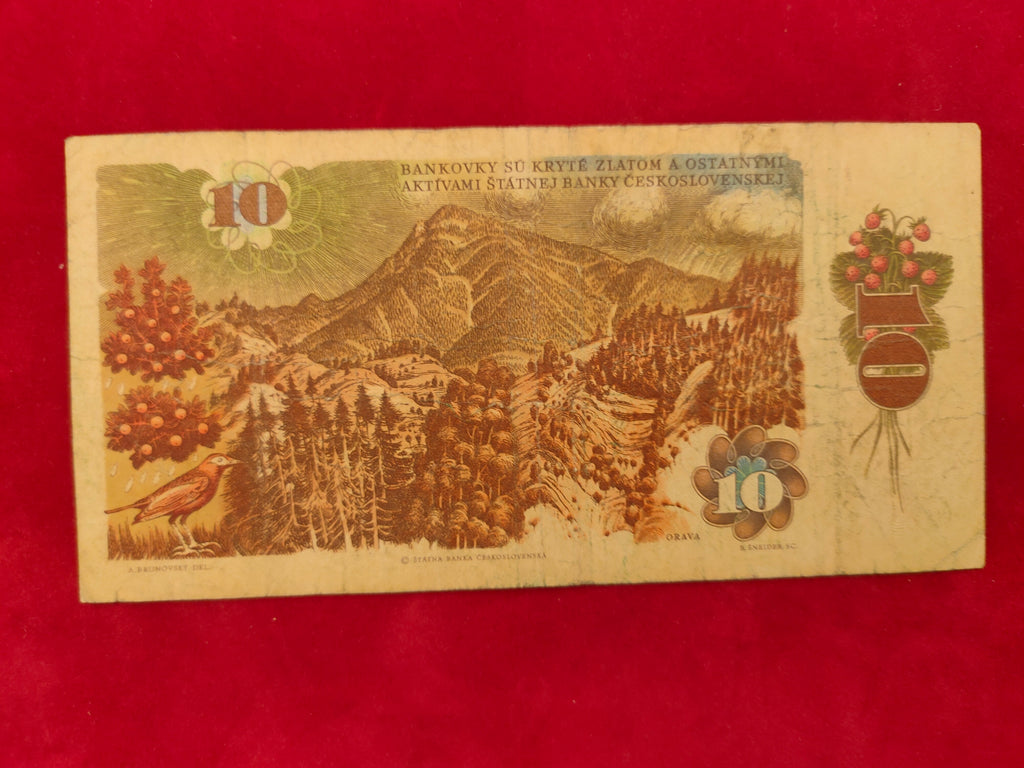 CZECHOSLOVAKIA STATE BANK 10 DESAT (D411)