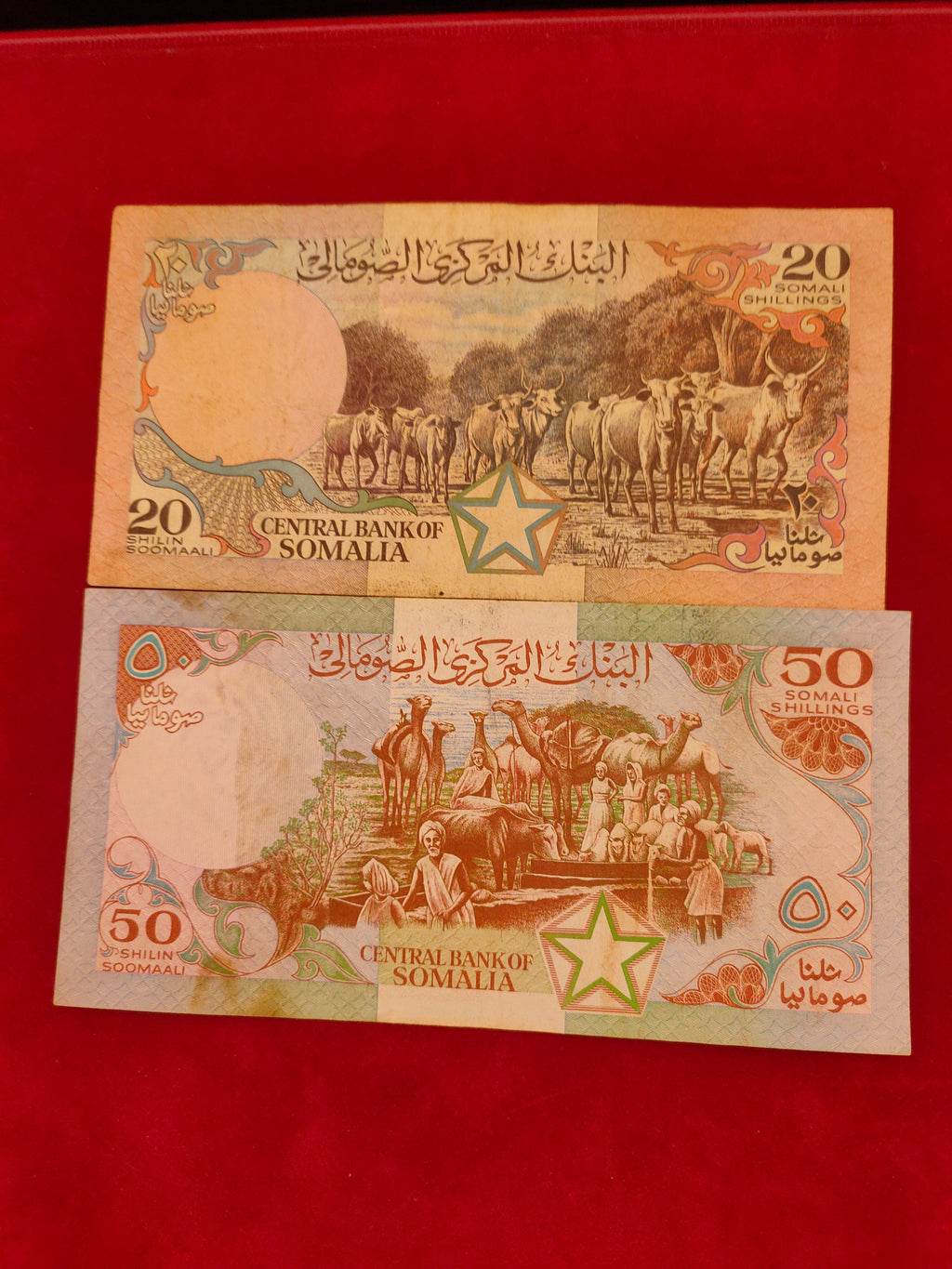 CENTRAL BANK OF SOMALIA 50,20,100,500 SHILLINGS (880)