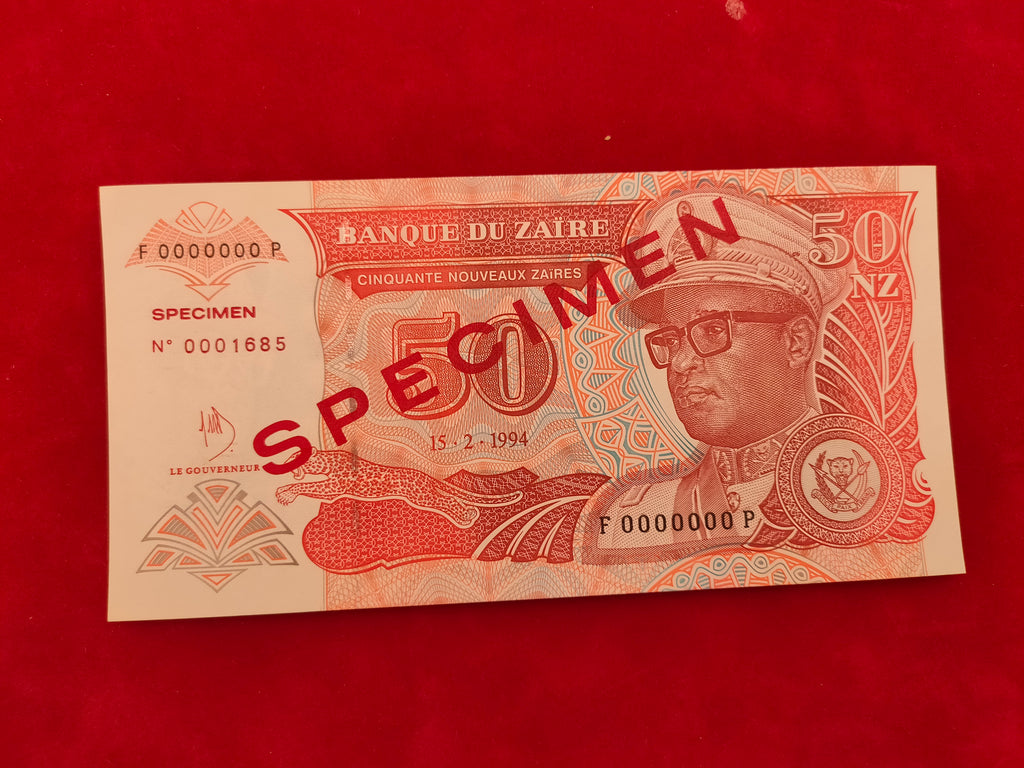 BANK OF ZAIRE 50 SPECIMEN (V447)